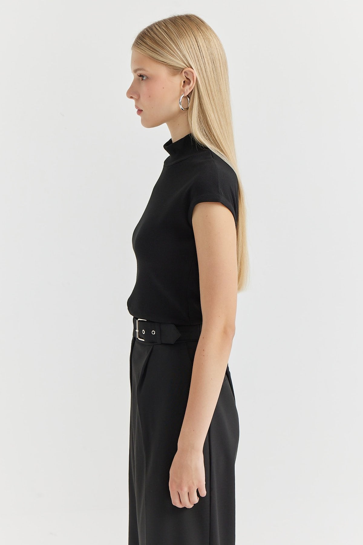 Kadın Dik Yaka Bluz