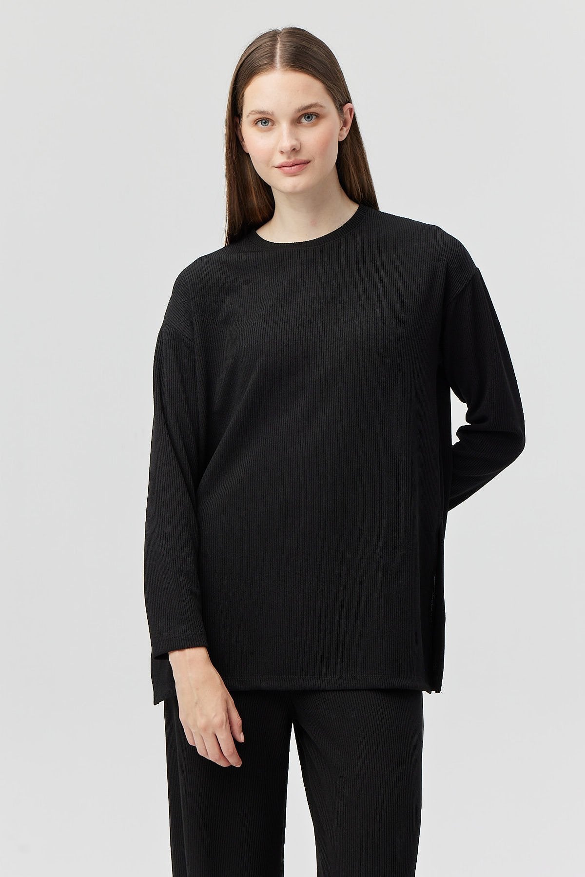 Kadın Fitilli Yırtmaçlı Tunik