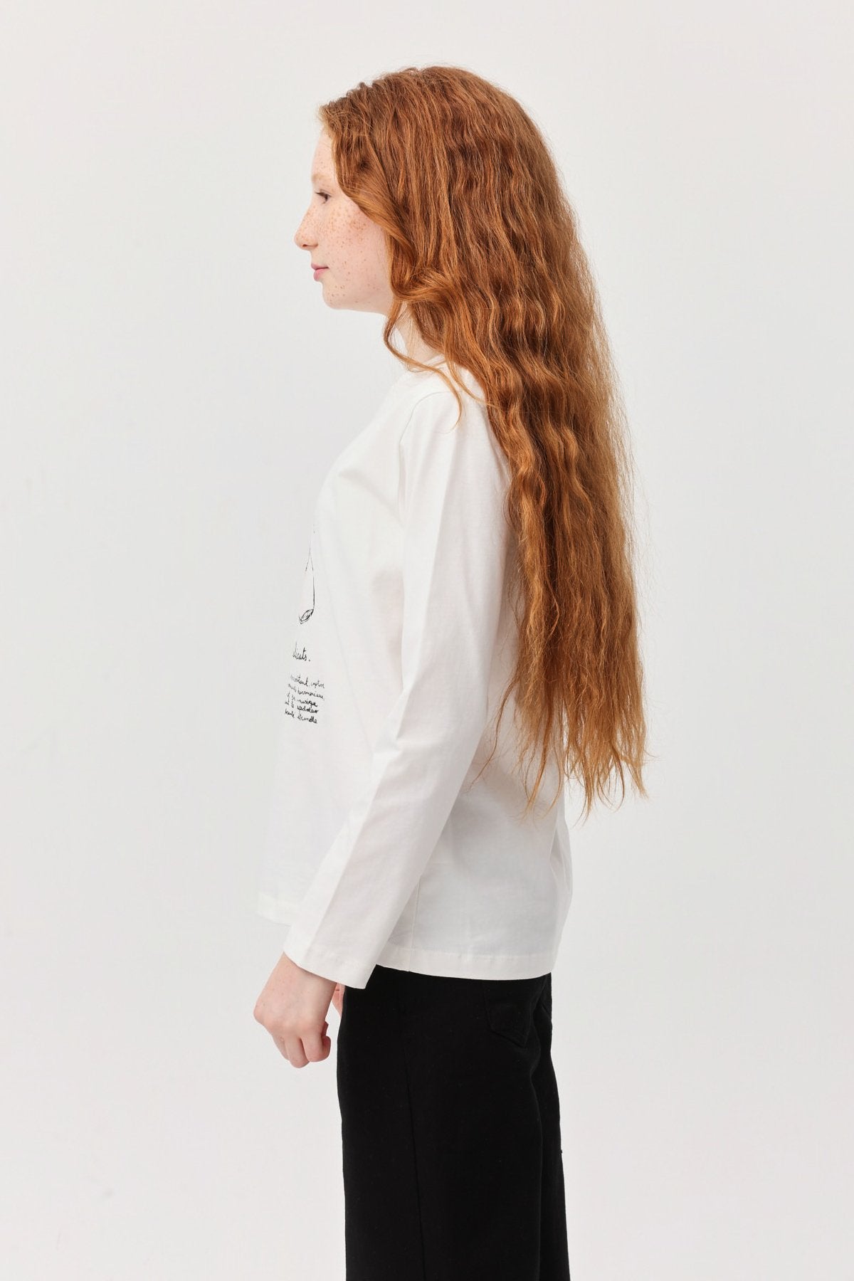 Kız Çocuk Uzun Kollu Baskılı Bluz