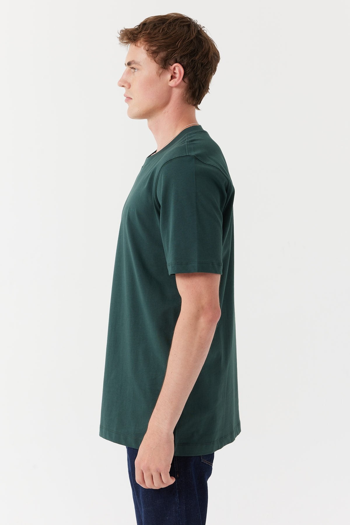 تي شيرت رجالي أساسي برقبة دائرية