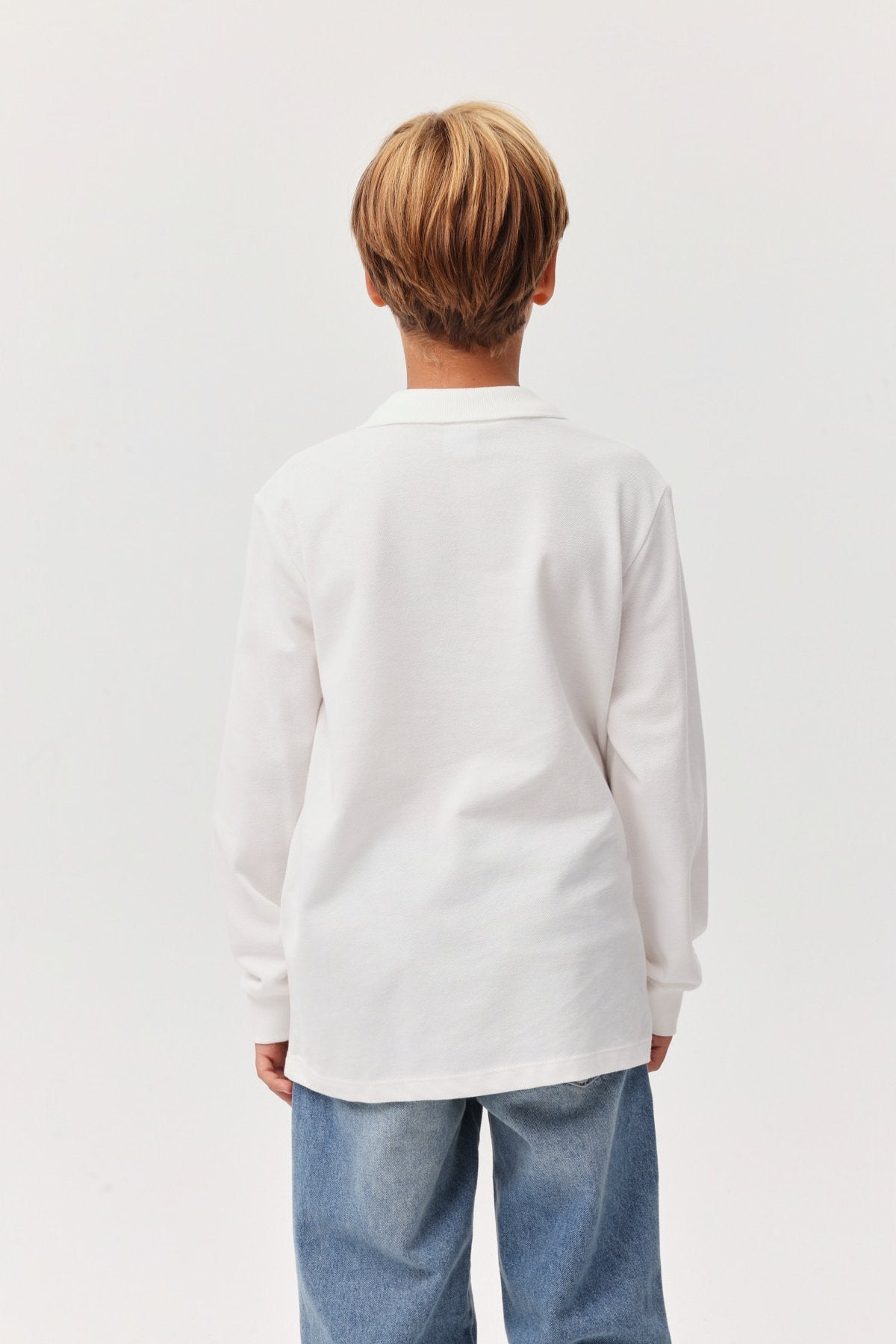 Boy's Polo Neck Long Sleeve T-shirt