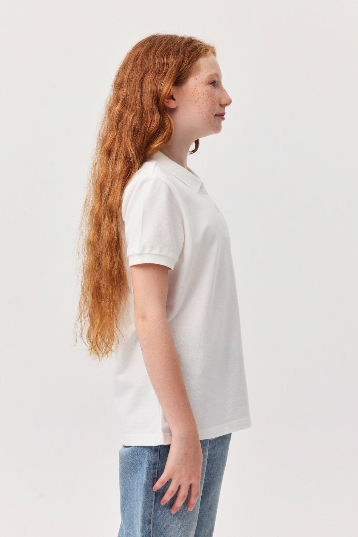 Kız Çocuk Polo Yaka T-shirt