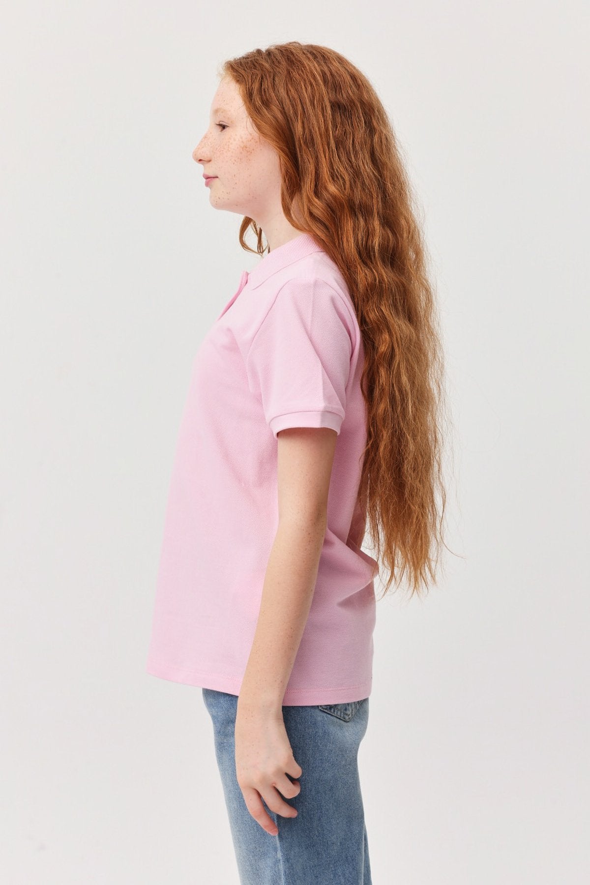 Kız Çocuk Polo Yaka T-shirt