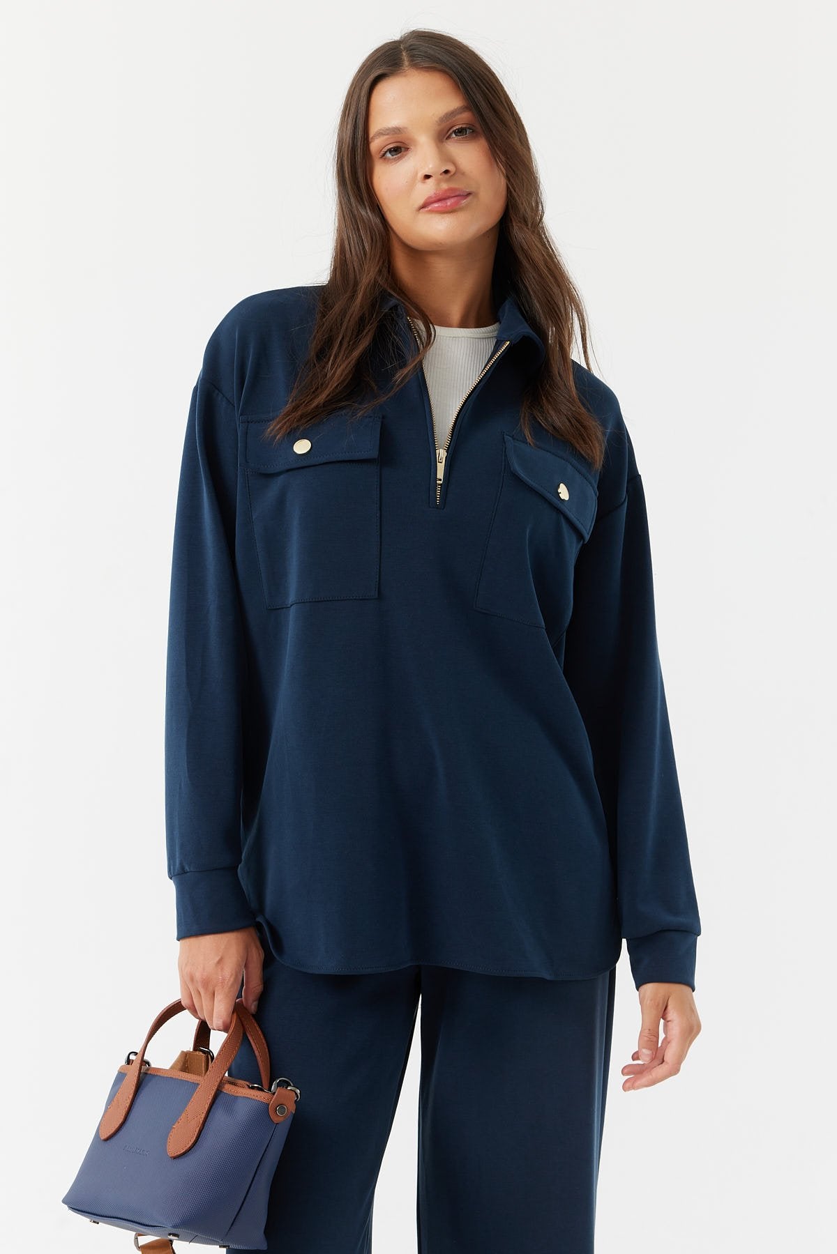 Women's Flap Pocket Sweat Top