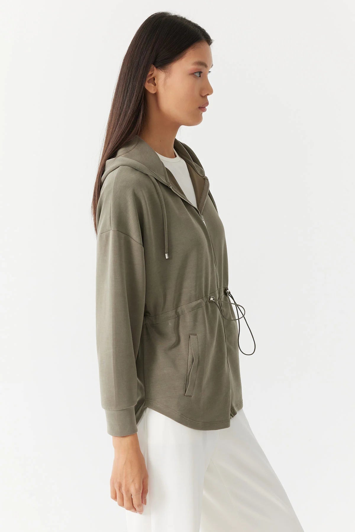 Kadın Kapüşonlu Sweat Üst