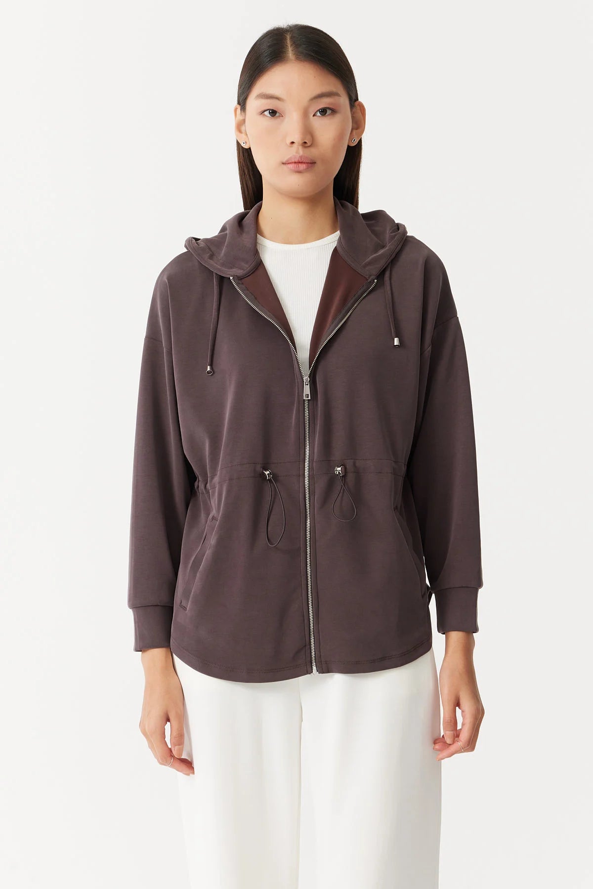 Kadın Kapüşonlu Sweat Üst