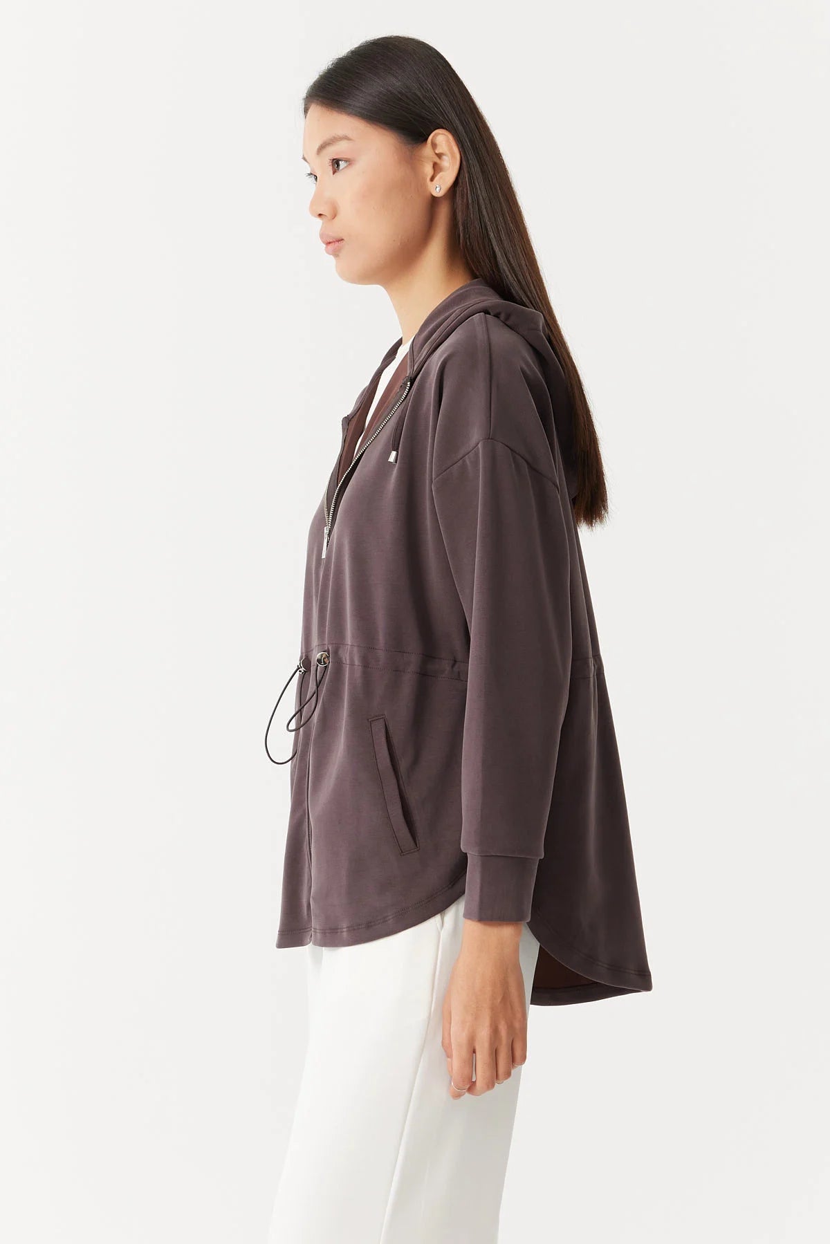 Kadın Kapüşonlu Sweat Üst