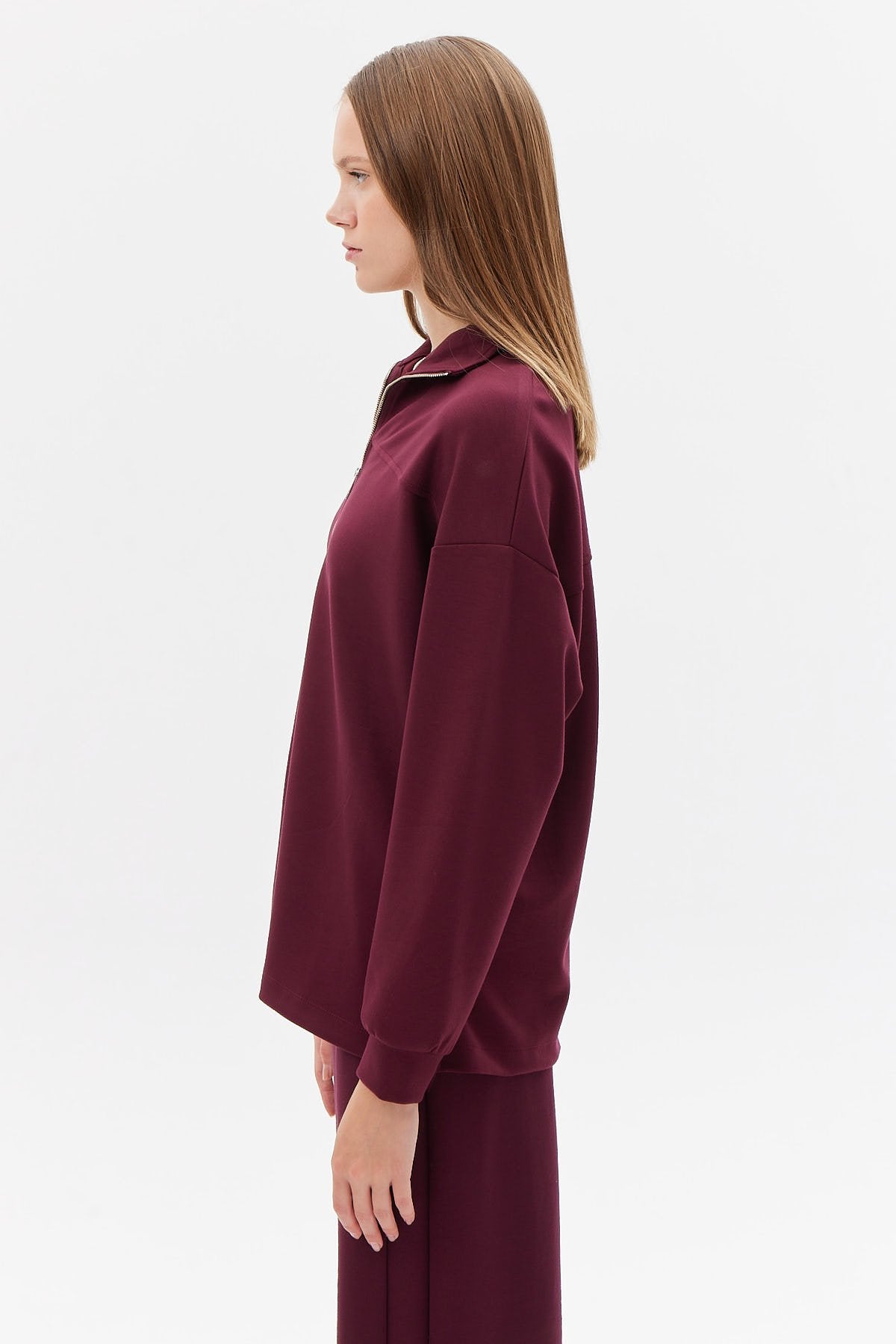 Women's Half Zipper Sweat Top