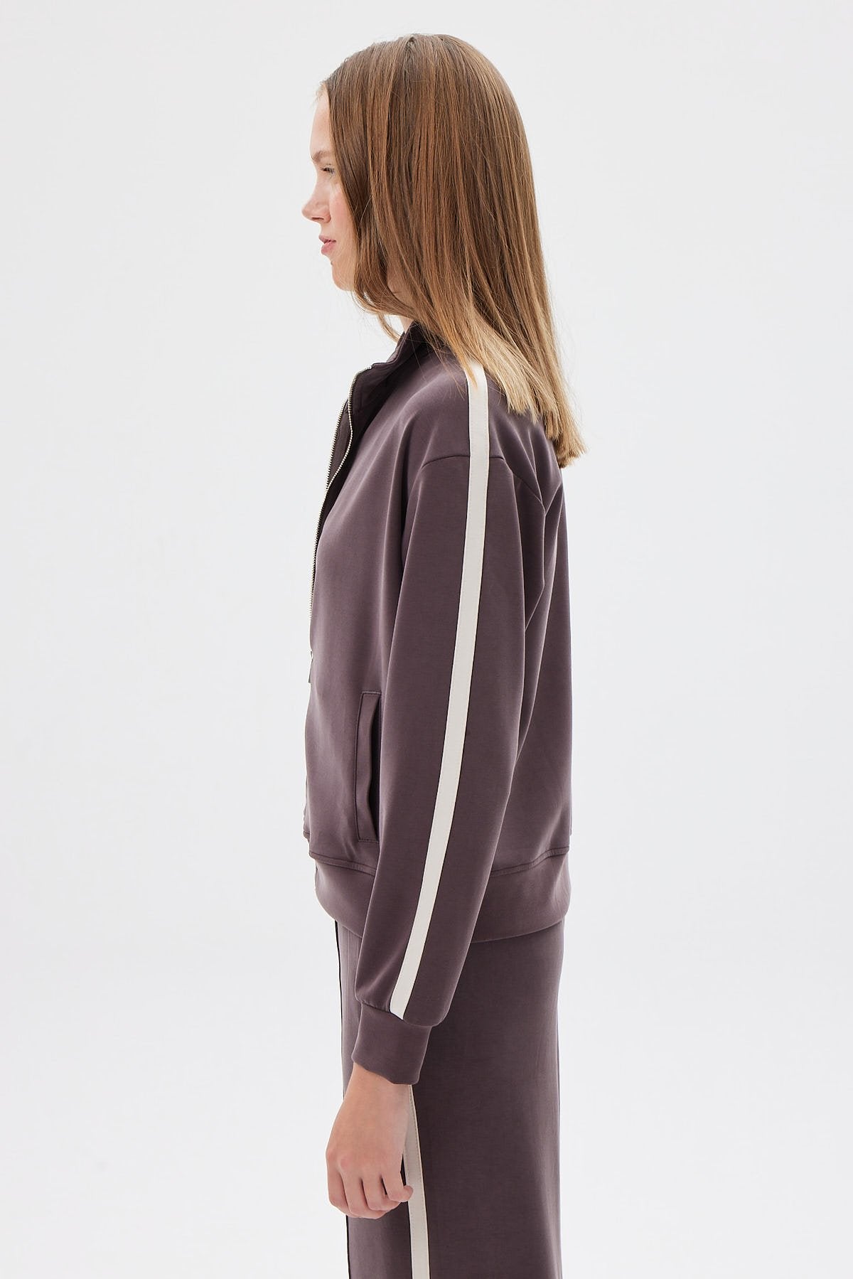 Women's Stripe Detailed Sweat Top