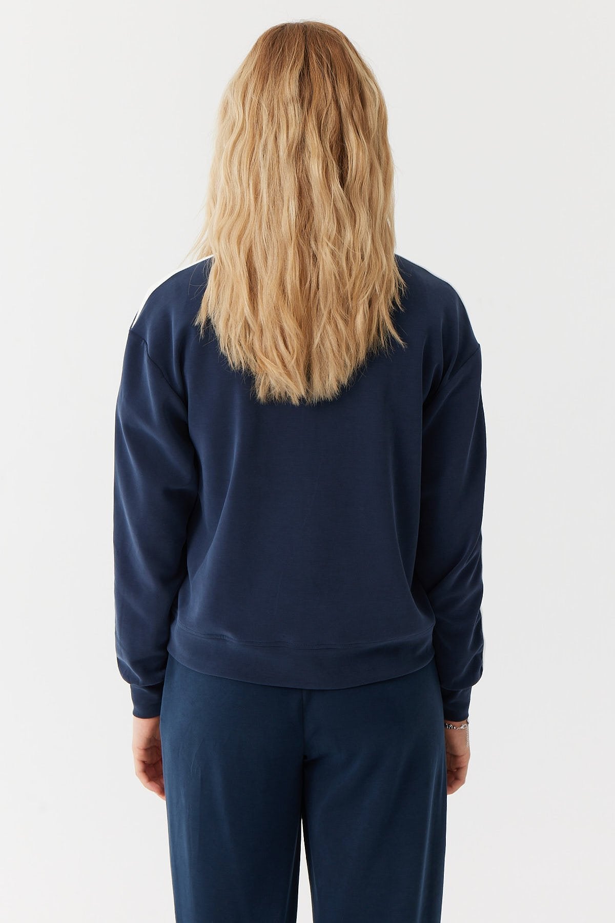 Women's Stripe Detailed Sweat Top