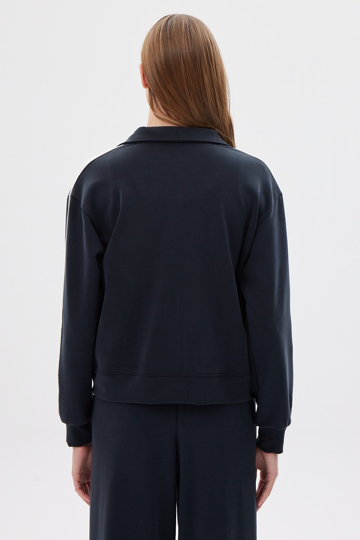 Women's Stripe Detailed Sweat Top