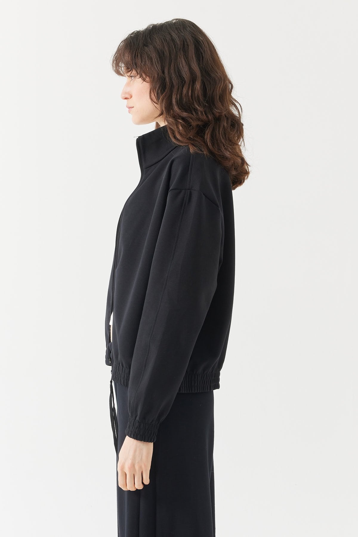 Women's Stand Collar Sweat Top