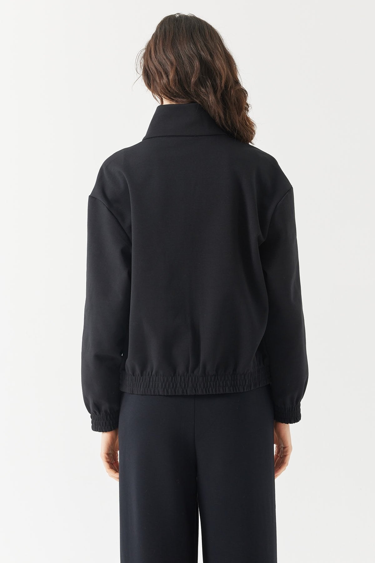 Women's Stand Collar Sweat Top