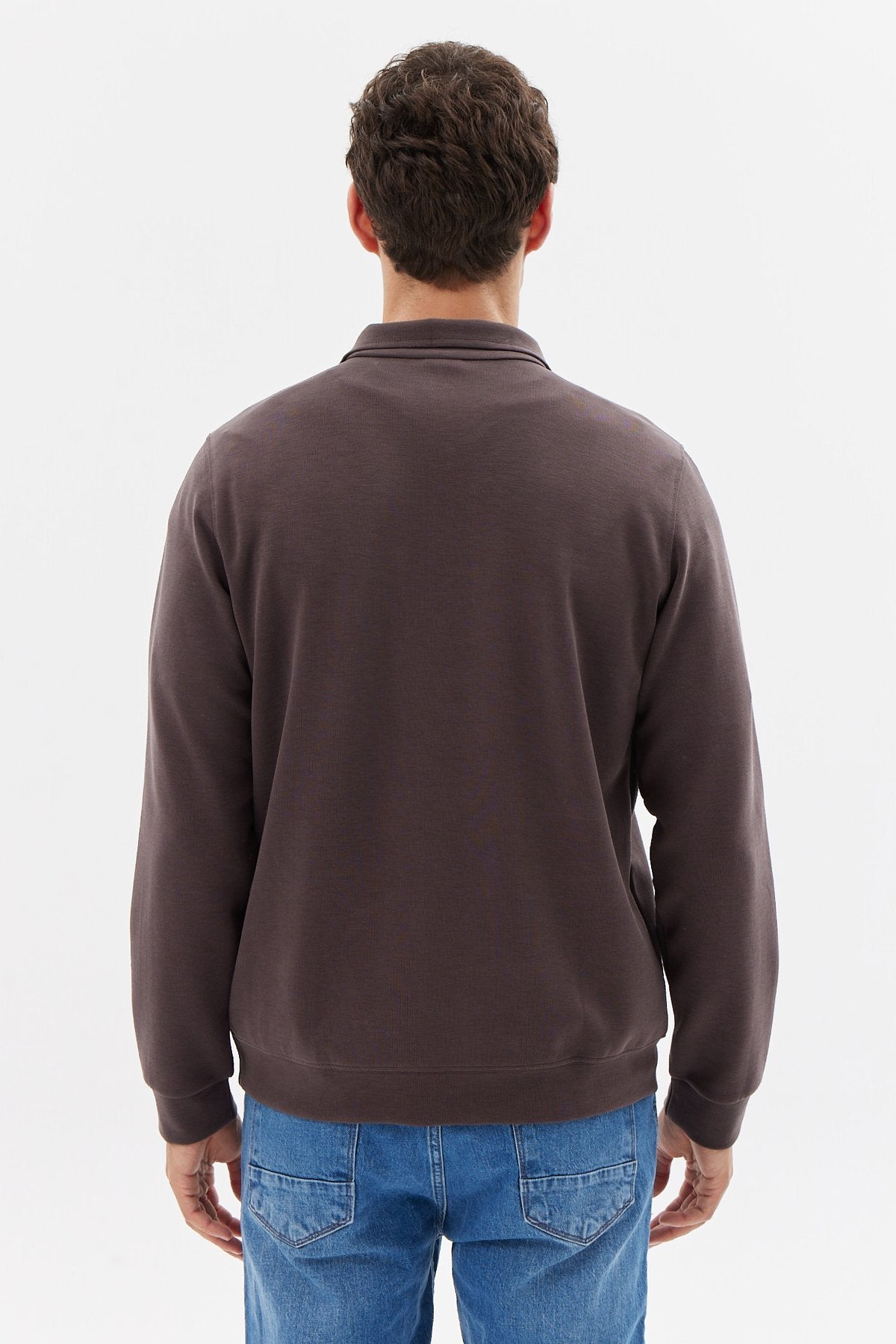 سويت شيرت رجالي بنصف سحاب