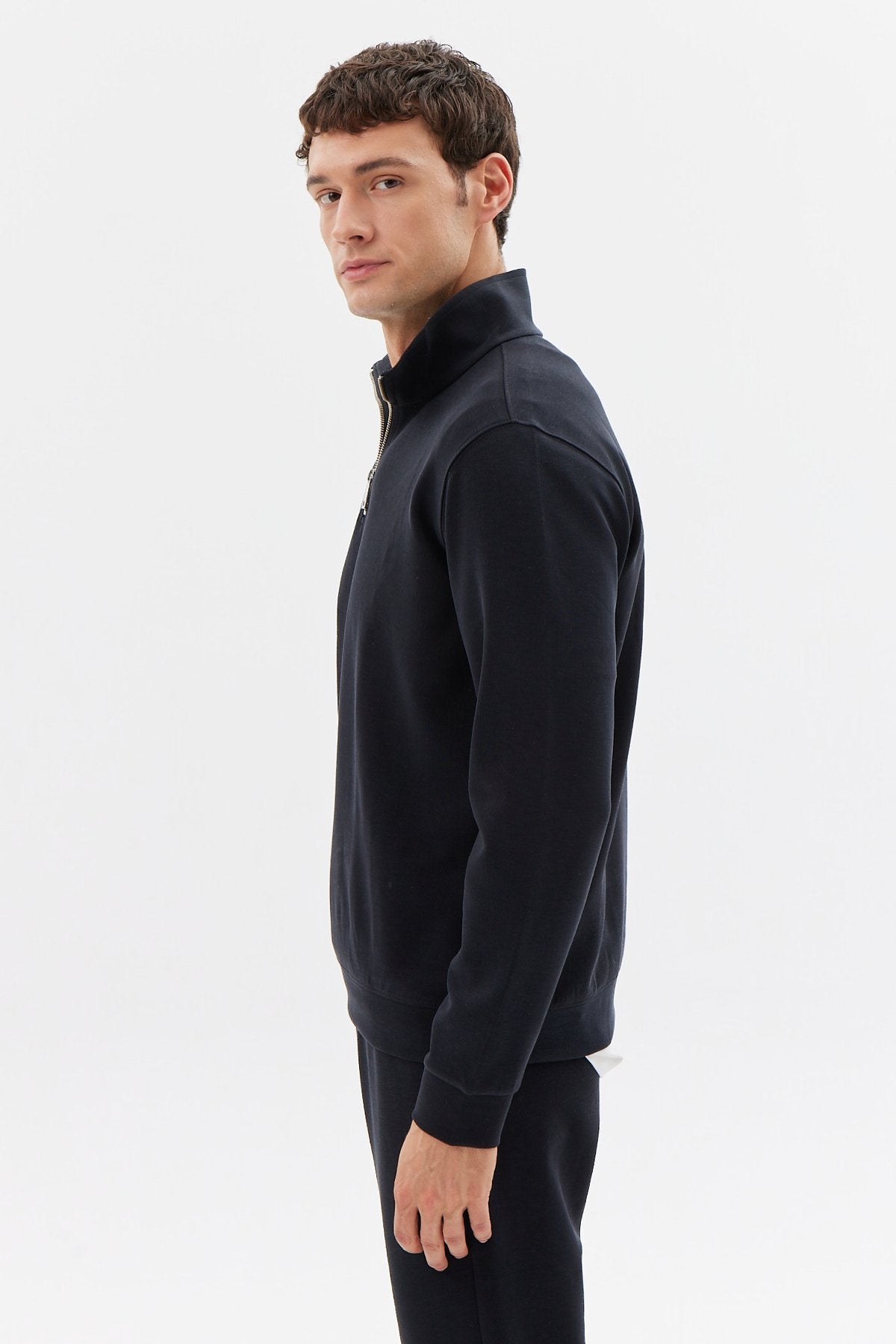 Erkek Yarım Fermuarlı Eşofman Üstü