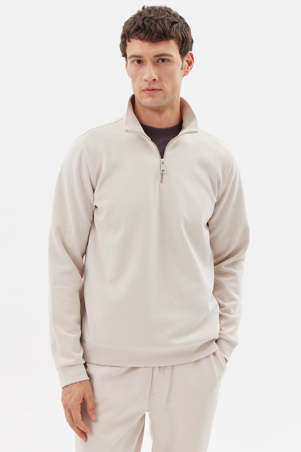 Men's Half Zipper Sweat Top