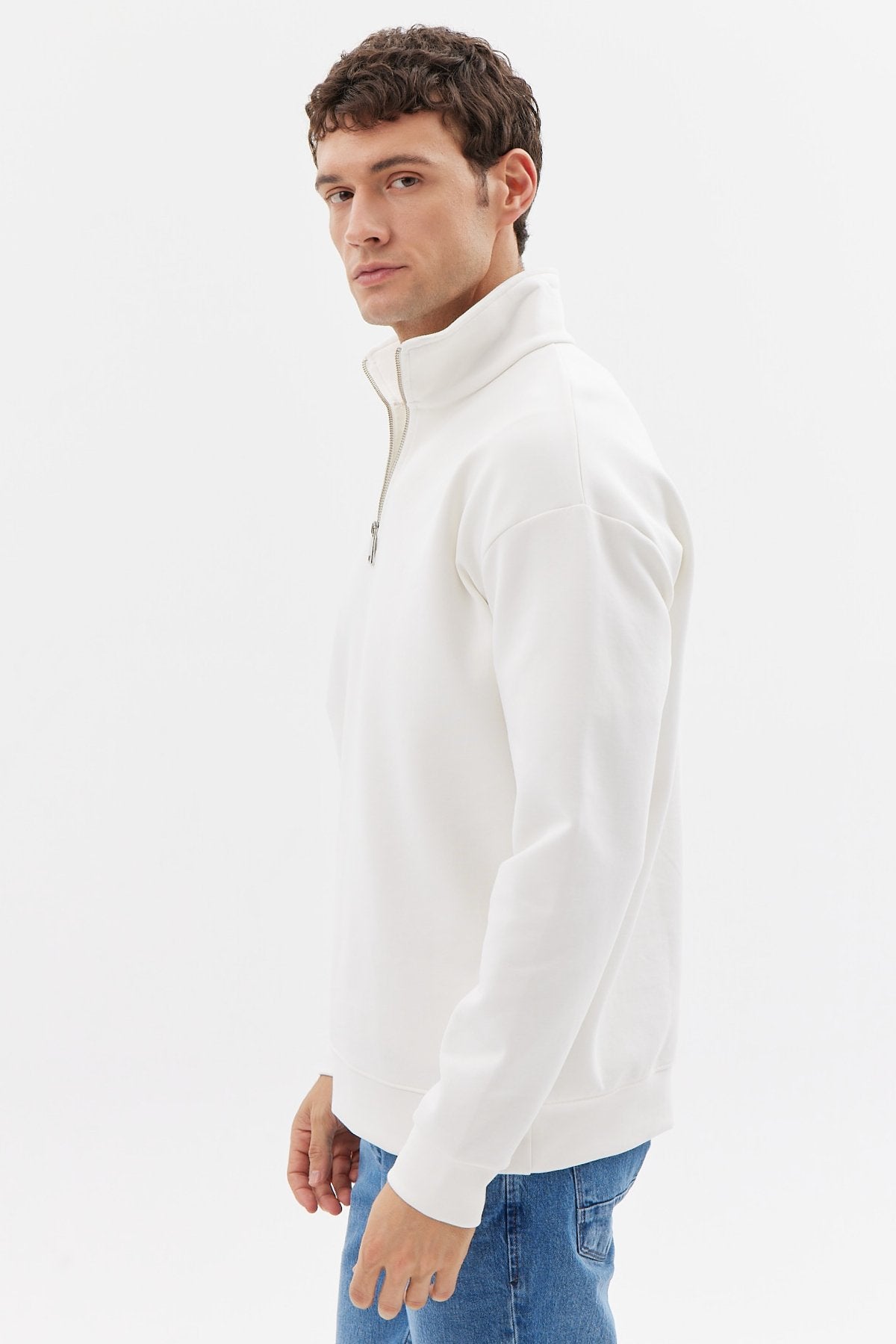 Erkek Fermuar Detaylı Eşofman Üstü