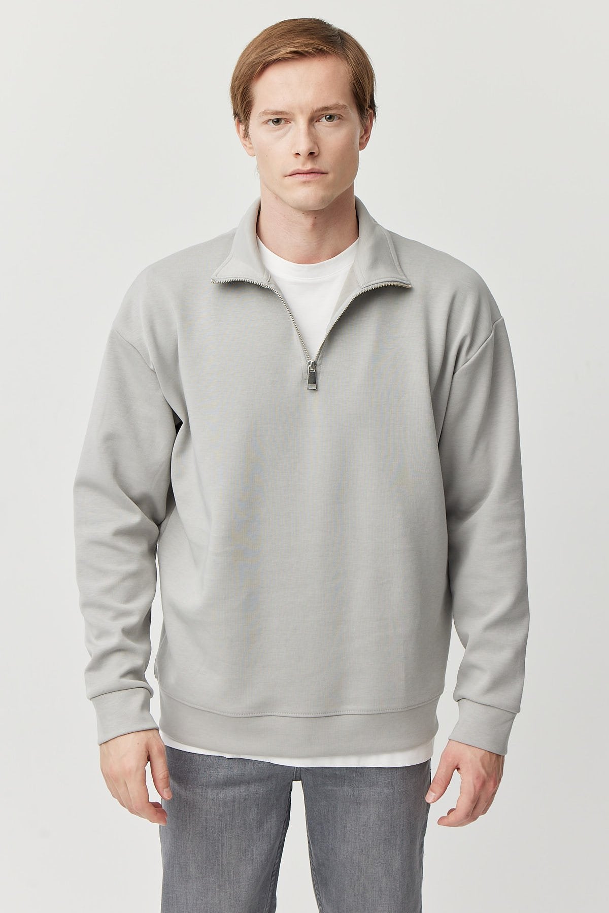 Erkek Fermuar Detaylı Eşofman Üstü