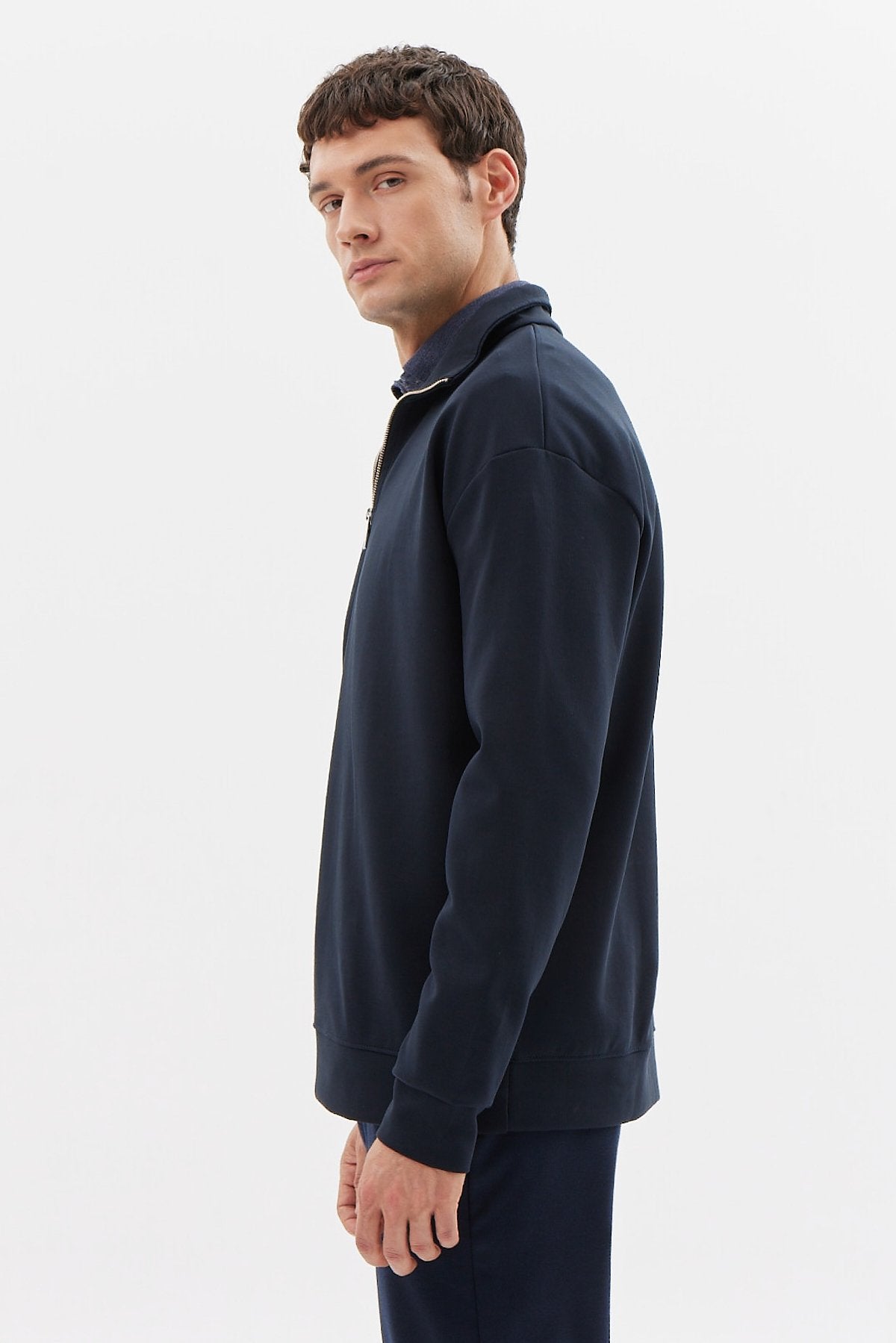 Erkek Fermuar Detaylı Eşofman Üstü