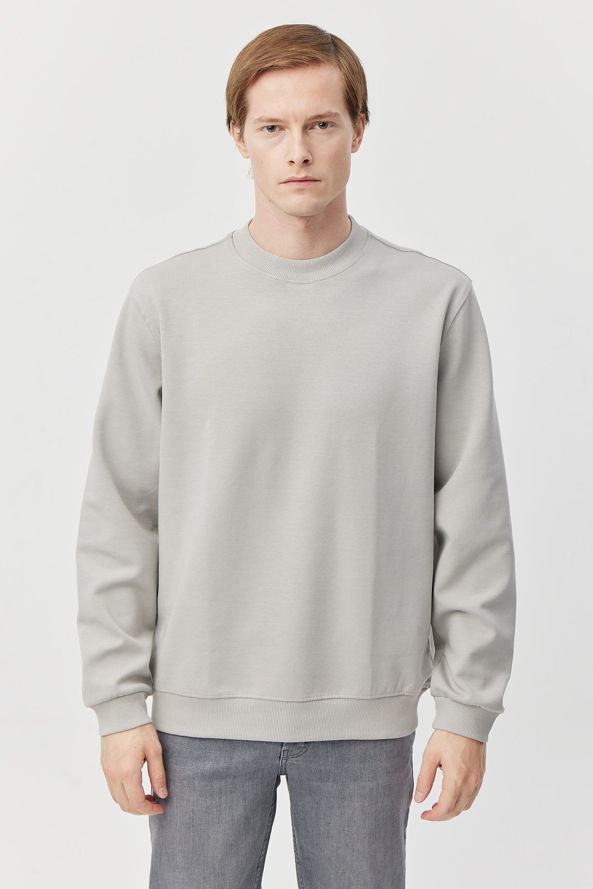 Erkek Yuvarlak Yaka Sweatshirt