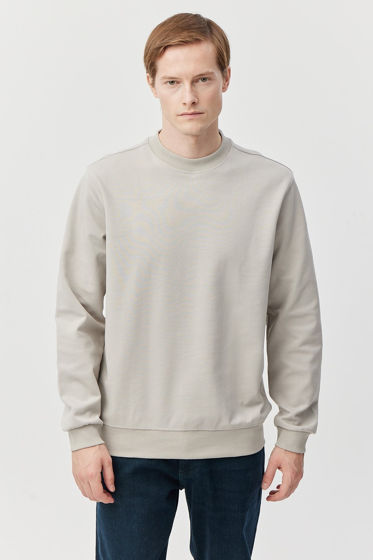 Erkek Yuvarlak Yaka Sweatshirt