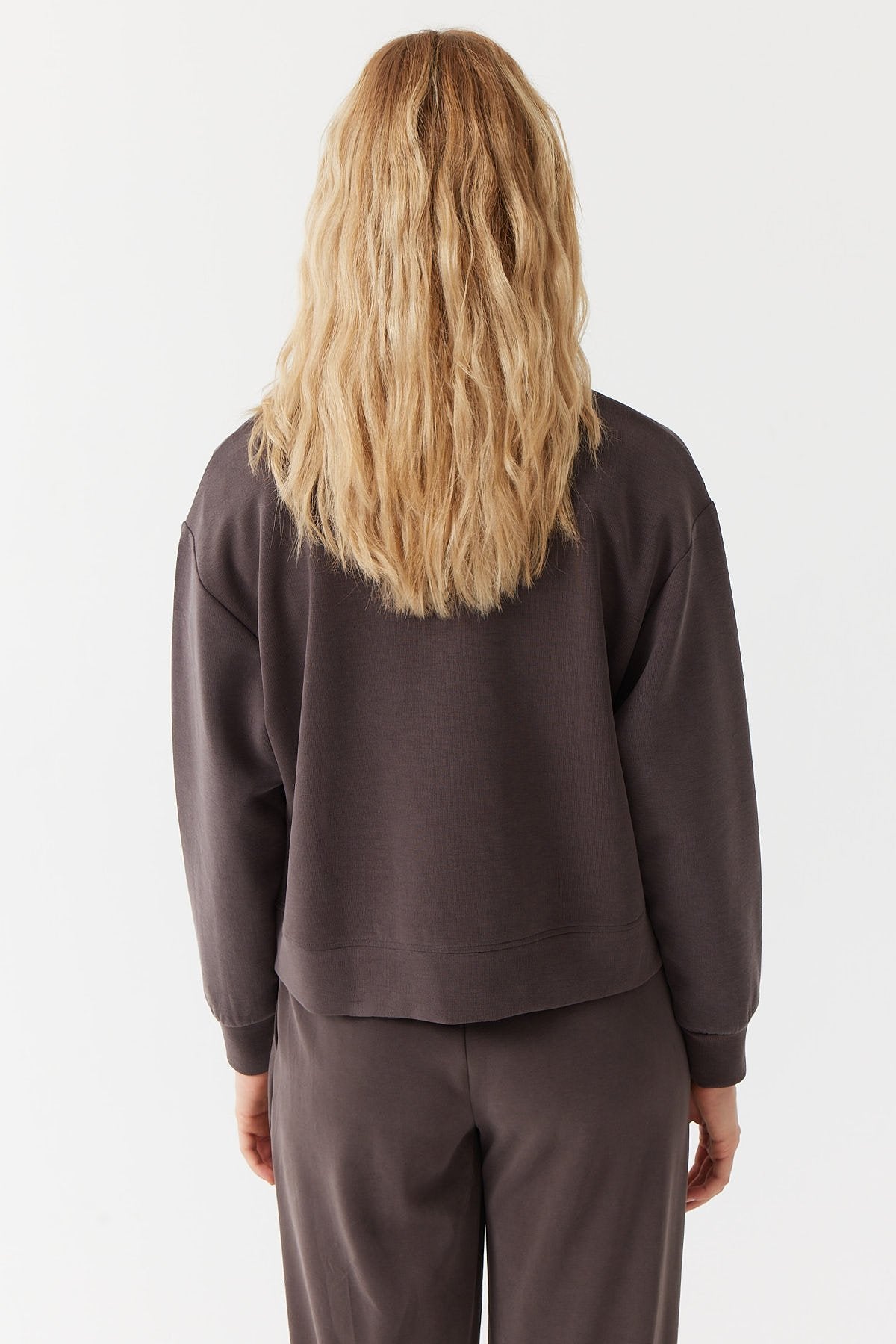 Kadın Fermuarlı Sweat Üst