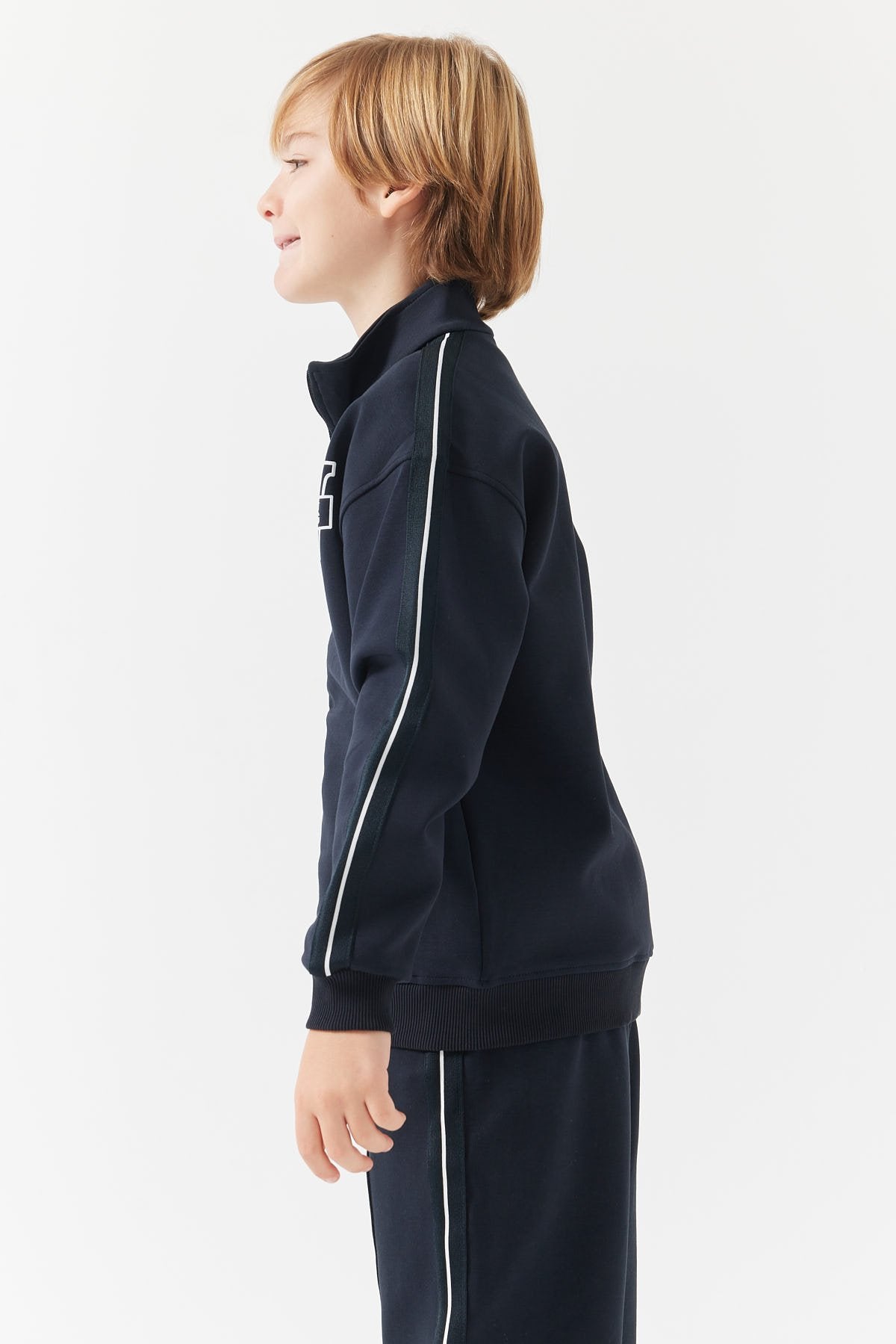 Erkek Çocuk Baskılı Detaylı Sweatshirt