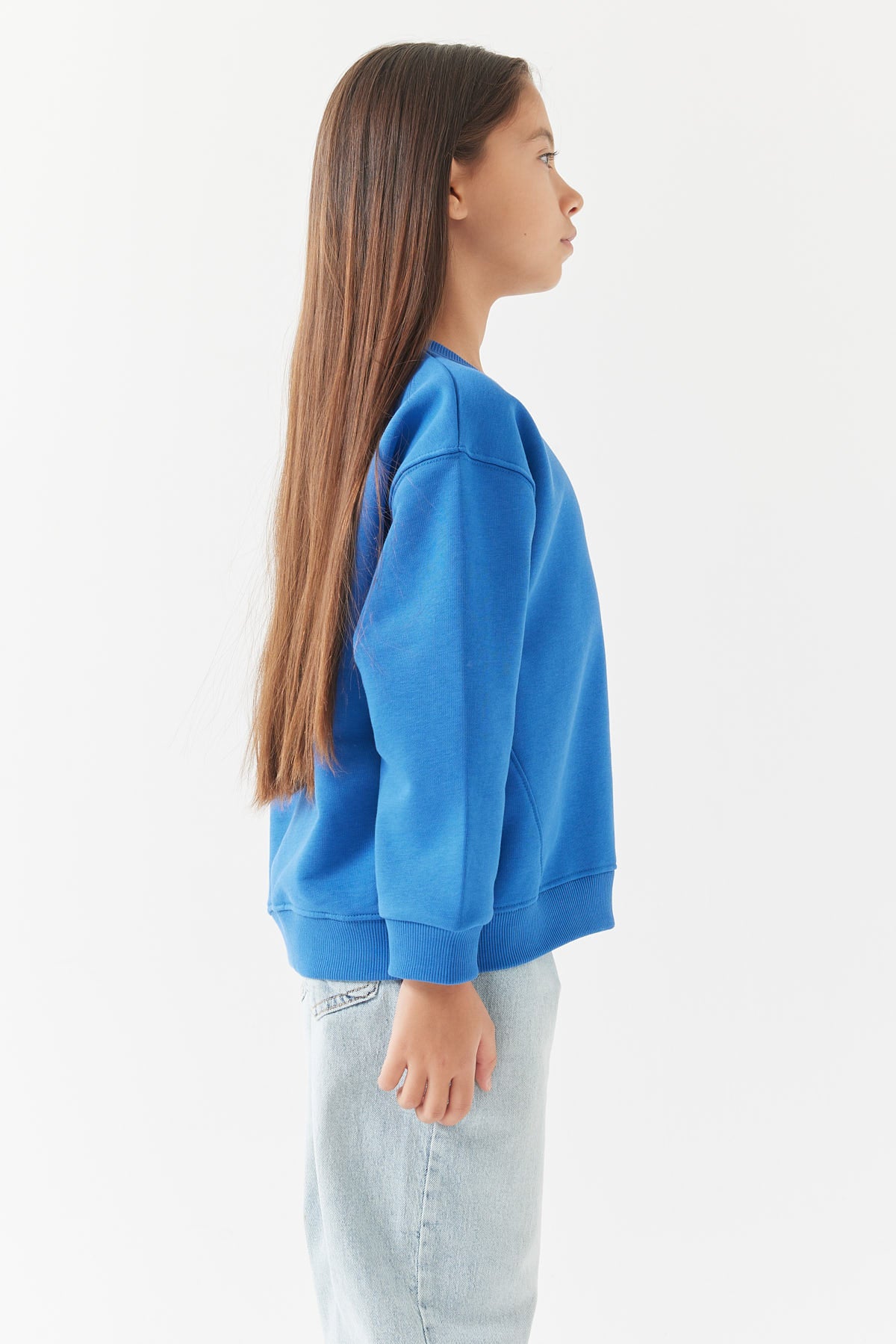 Kız Çocuk Basic Sweatshirt