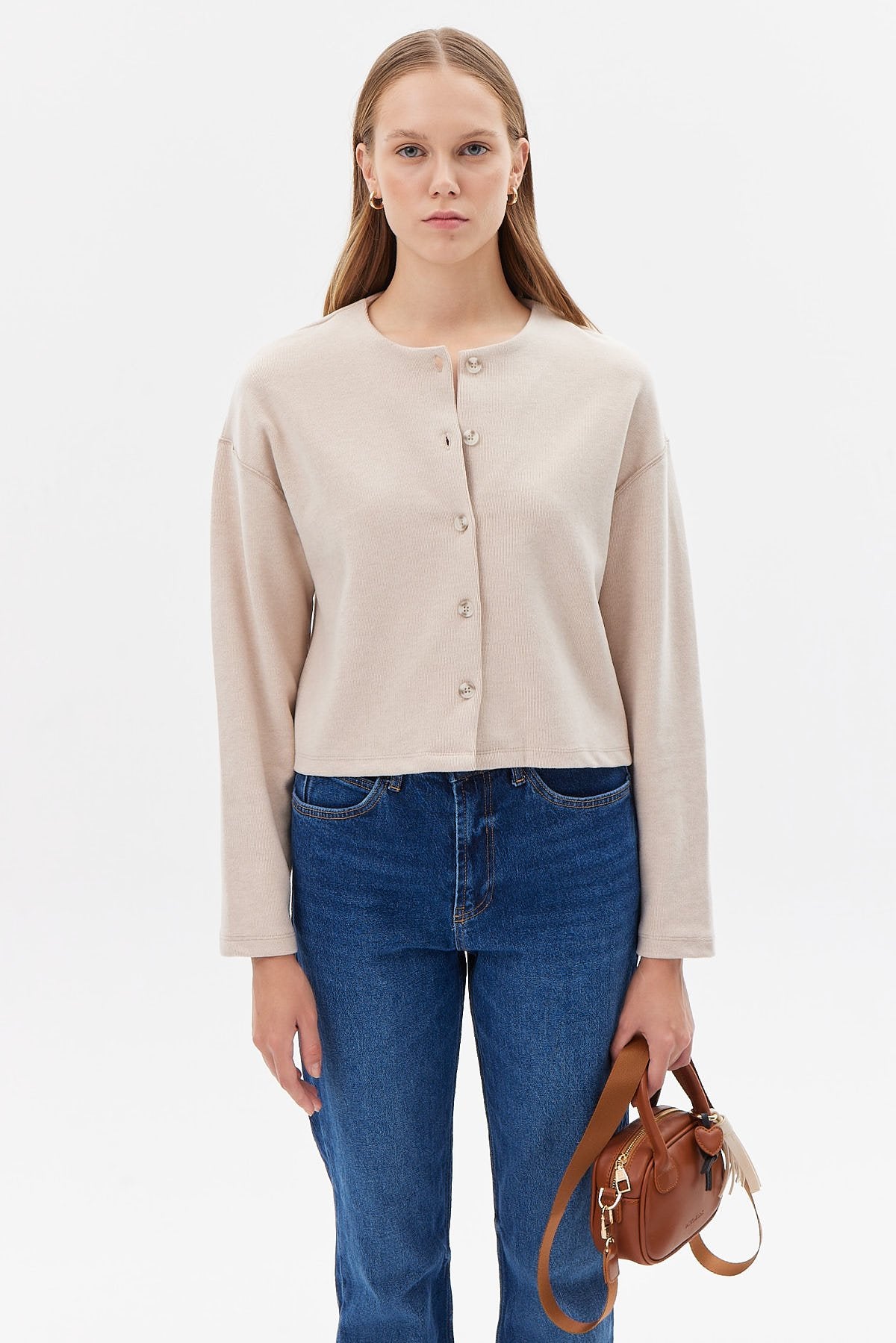 Kadın Düğmeli Hırka