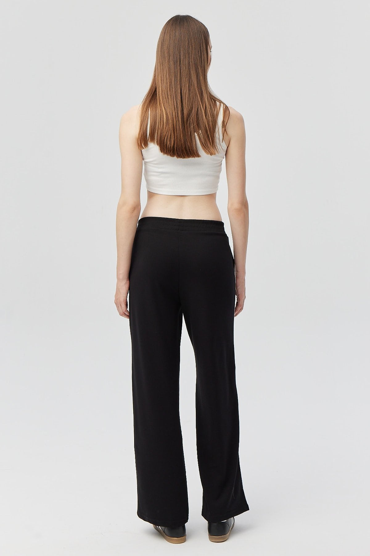 Kadın İnce Çizgili Regular Sweat Pantolon