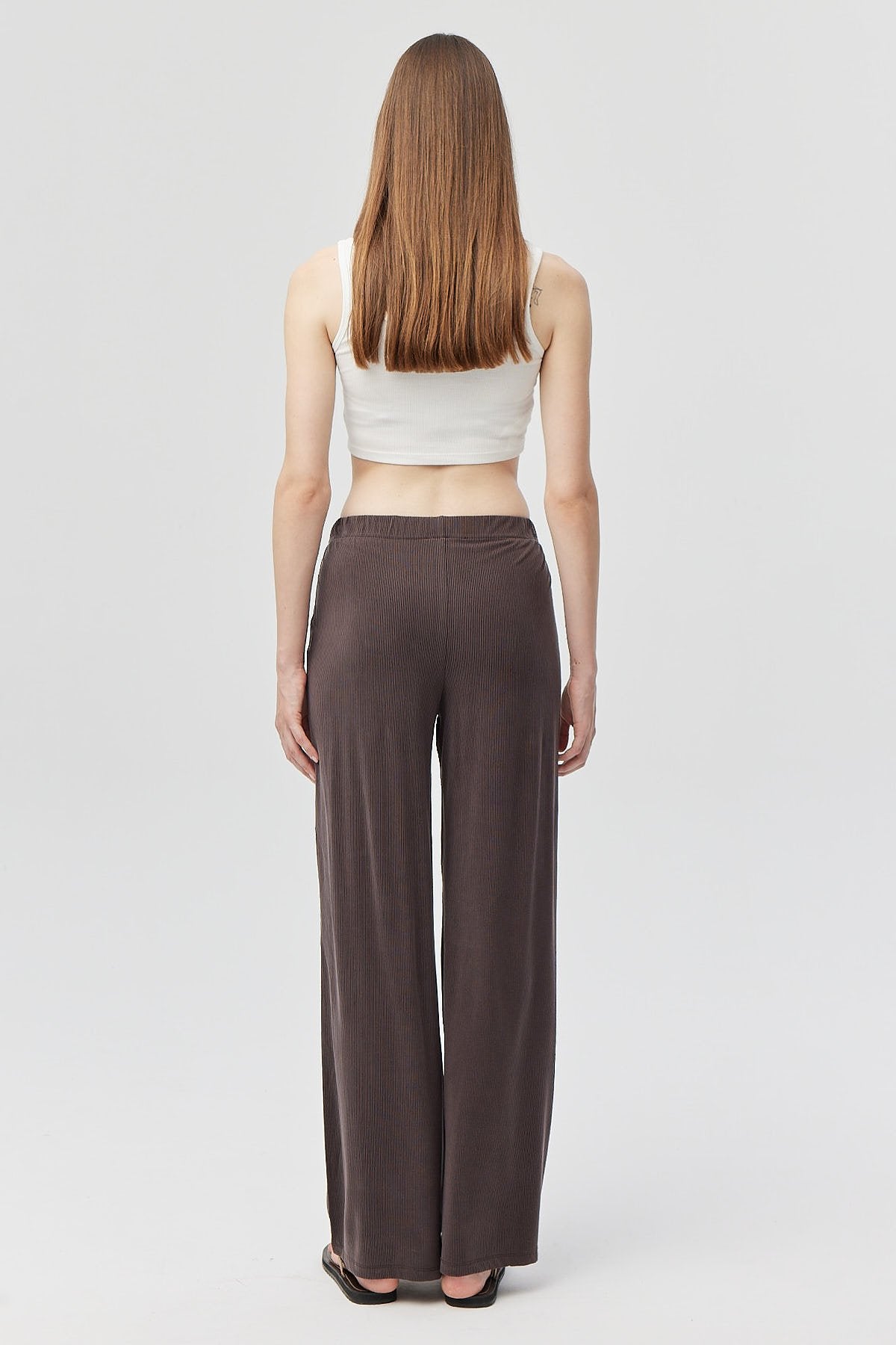 Women's Thin Ribbed Knit Trousers