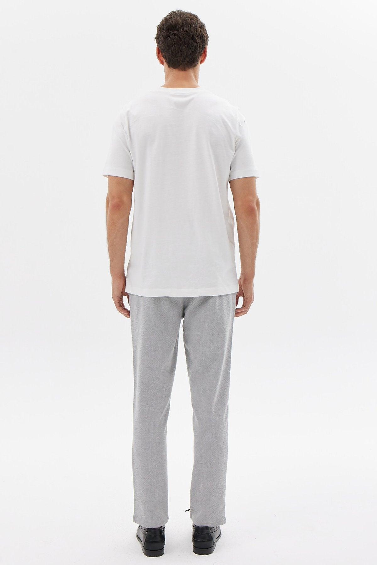 پانتۆڵی جوگەری کەمەر لاستیکیی پیاوان بە تەکستۆر