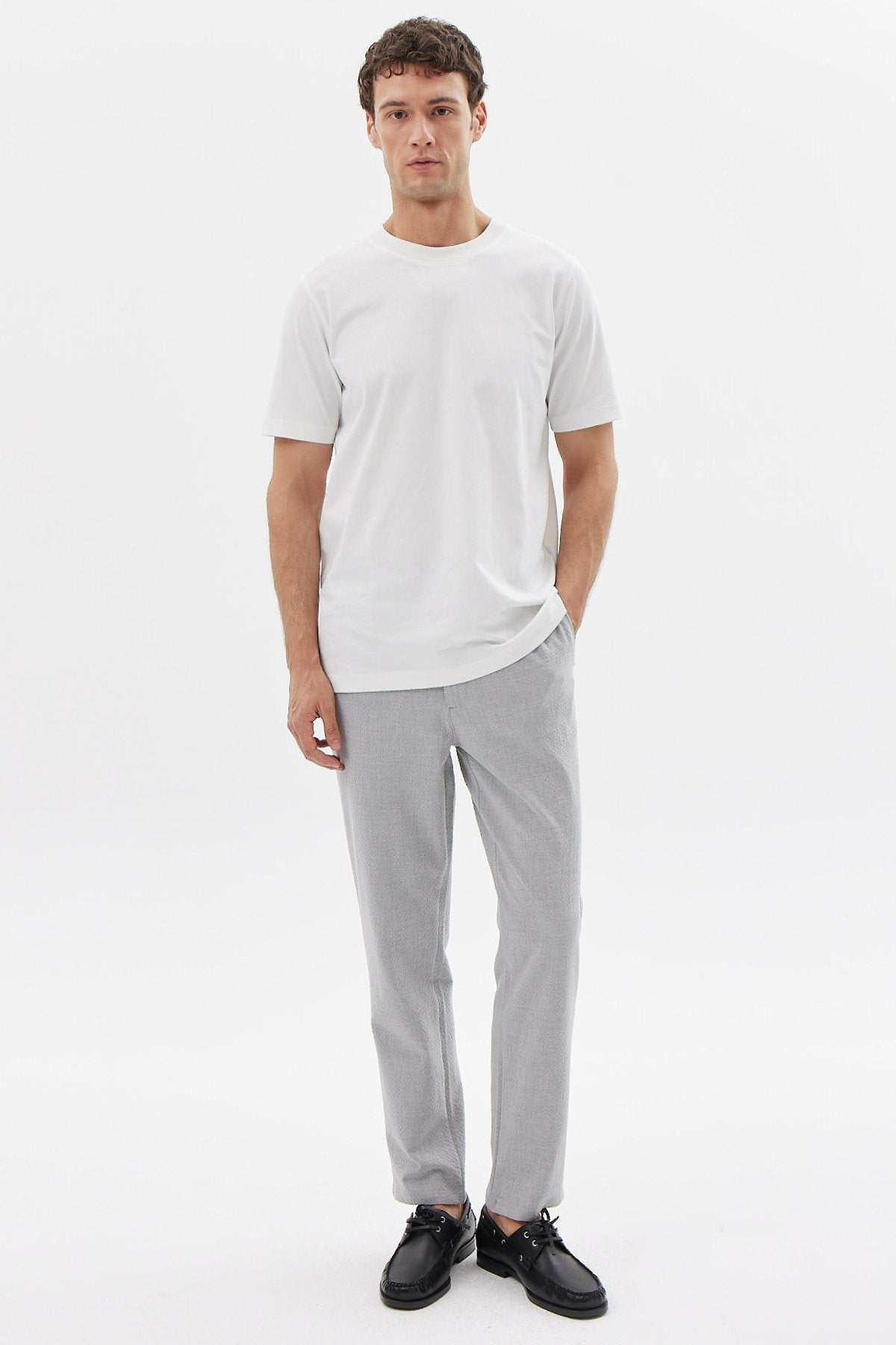 بنطال رياضي رجالي بخصر مطاطي منقوش