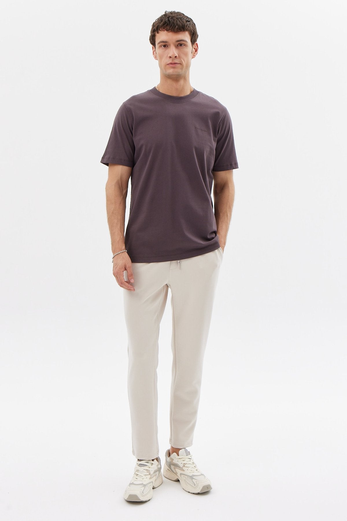 بنطلون رياضي رجالي بحزام للخصر