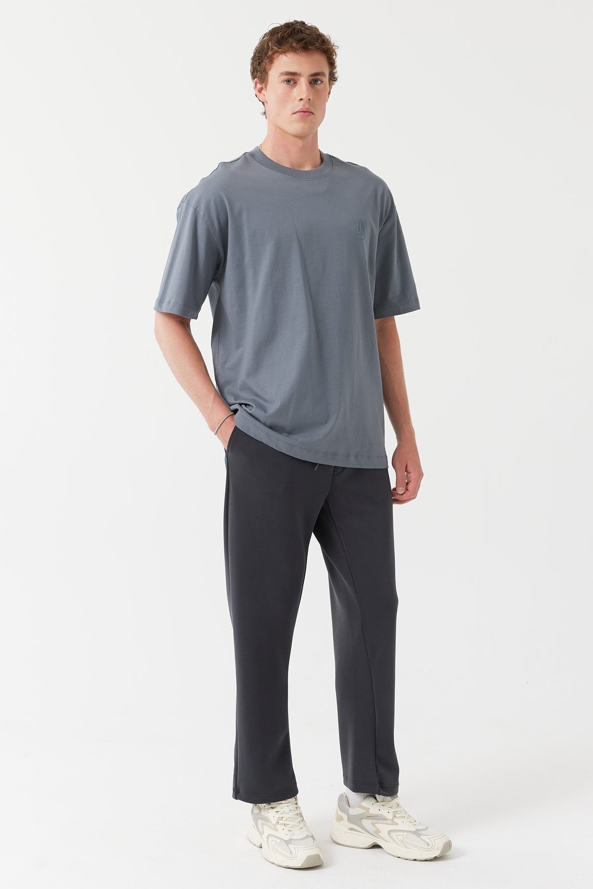 بنطال رياضي رجالي بخصر مطاطي