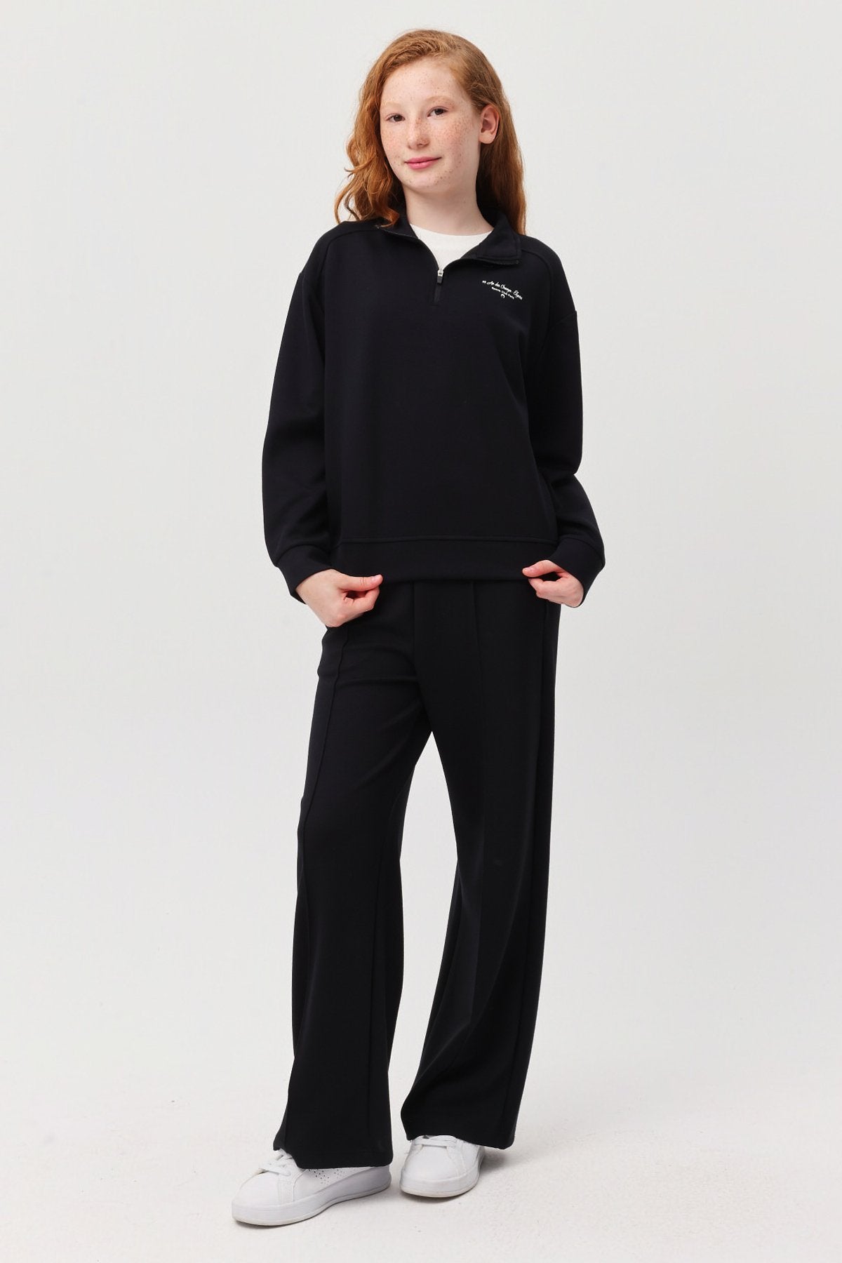 Kız Çocuk Beli Lastikli Sweat Alt