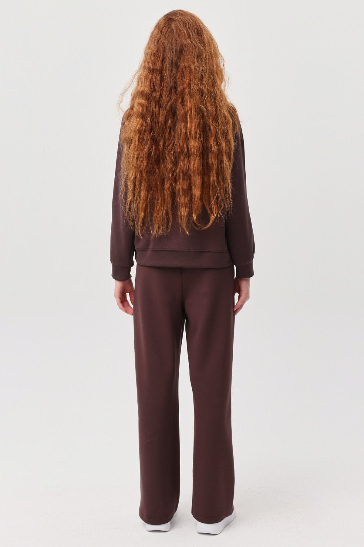 بنطلون رياضي بناتي بخصر مطاطي وملمس مميز