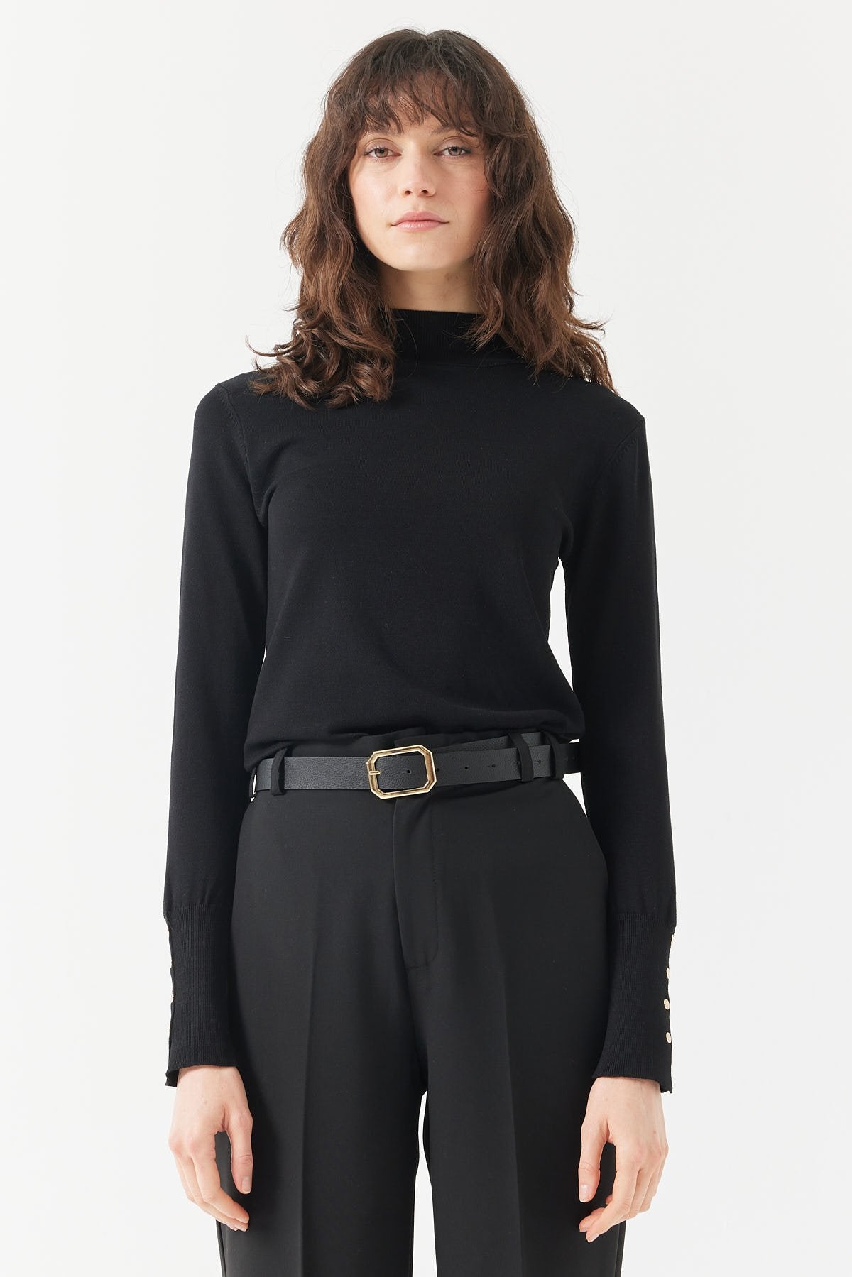 Women's Half Turtleneck Knit Sweater