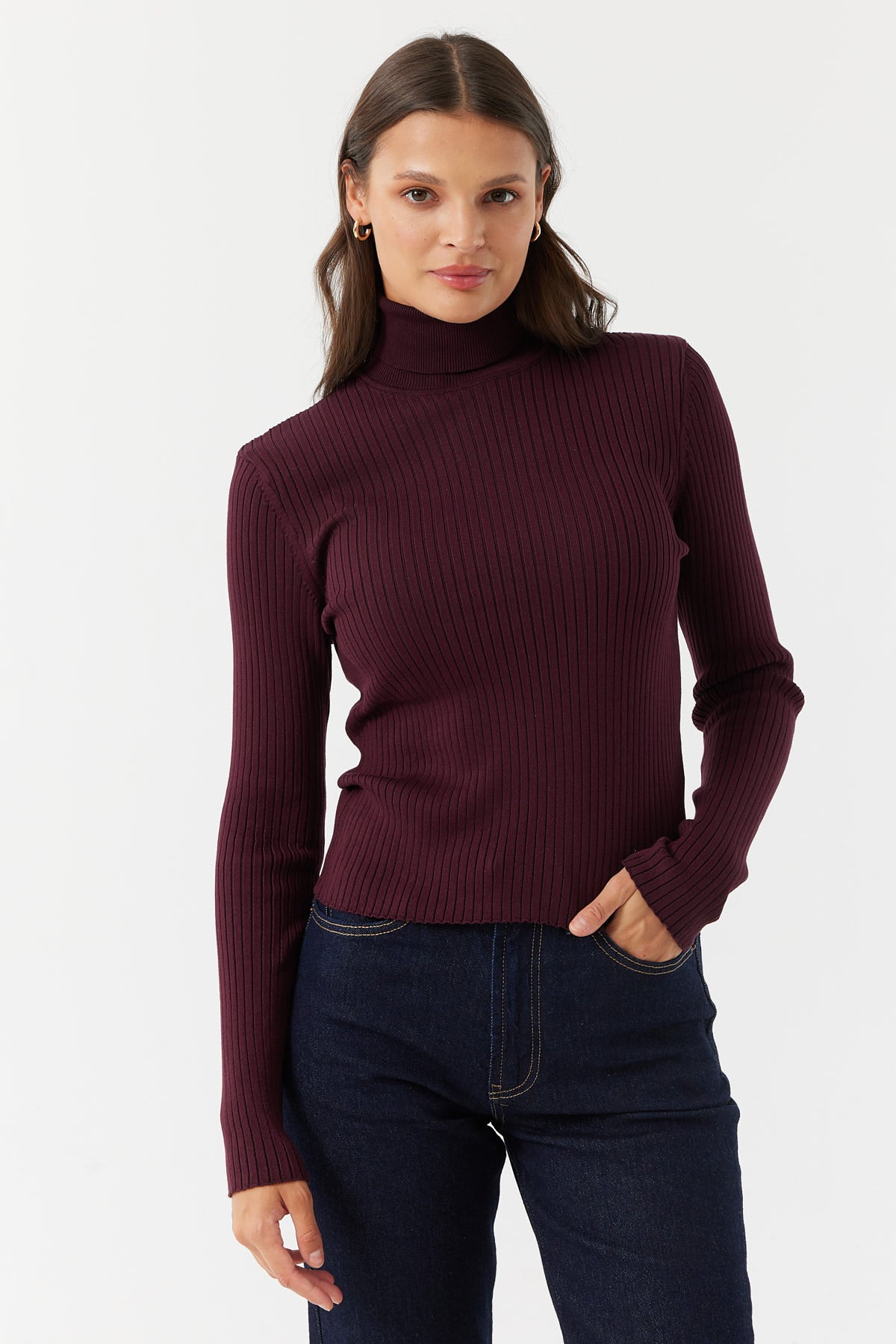 Women's Turtleneck Knit Sweater