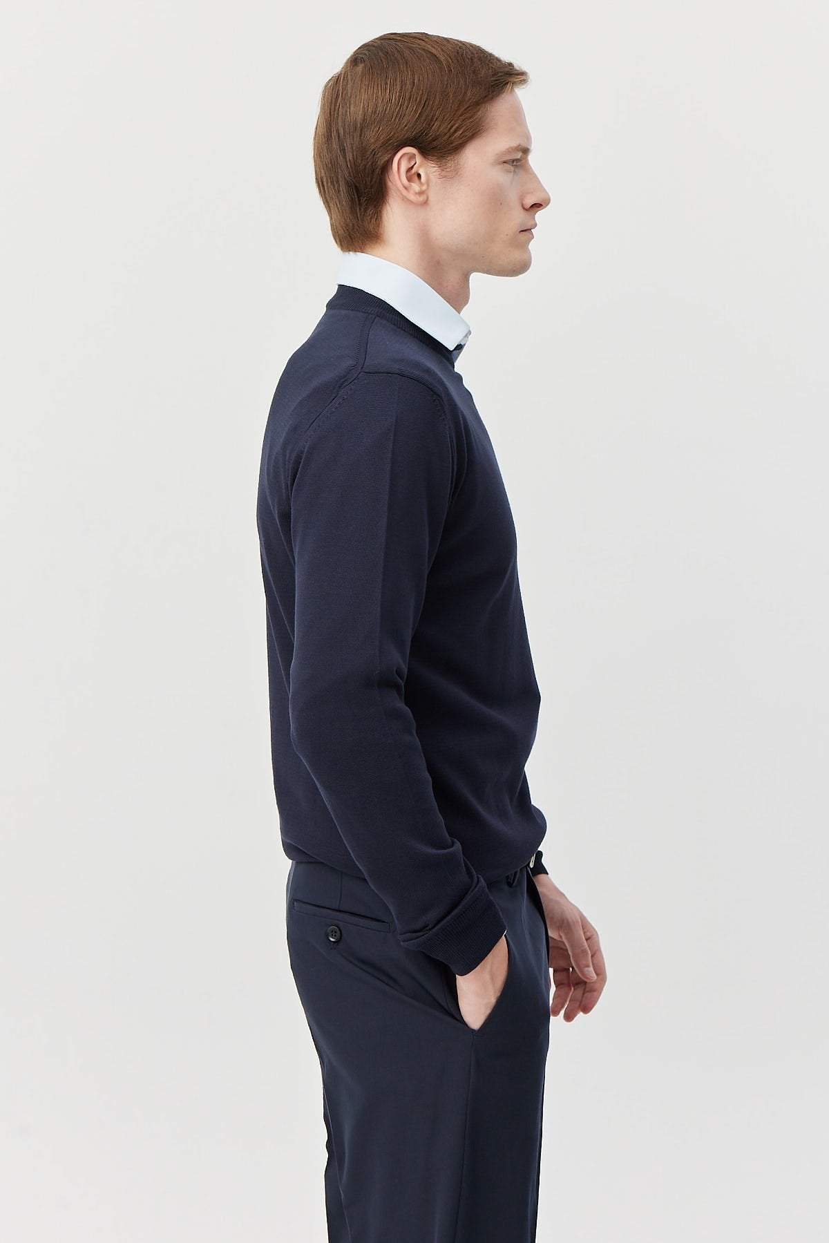 Erkek Yuvarlak Yaka Triko Kazak