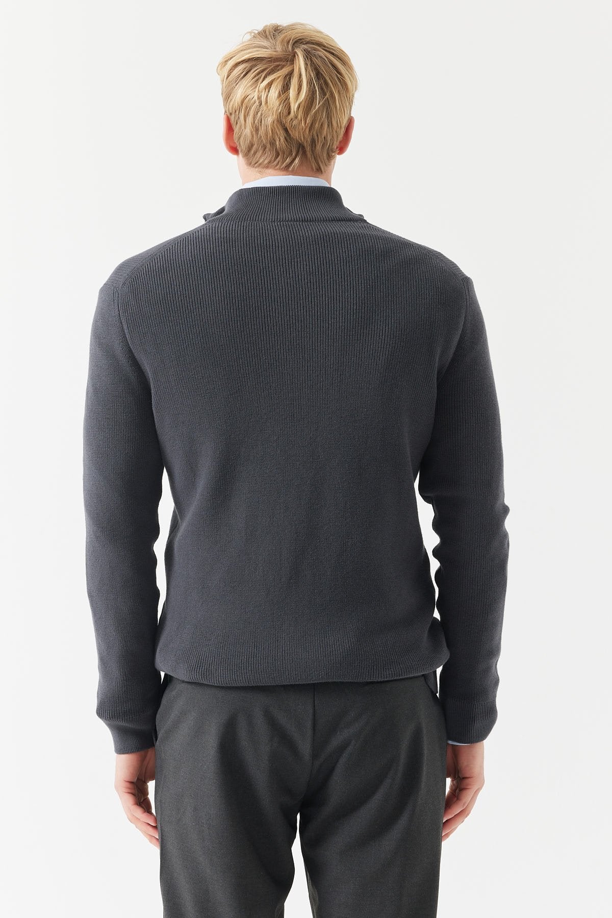 Men's Stand Collar Knitwear Sweater