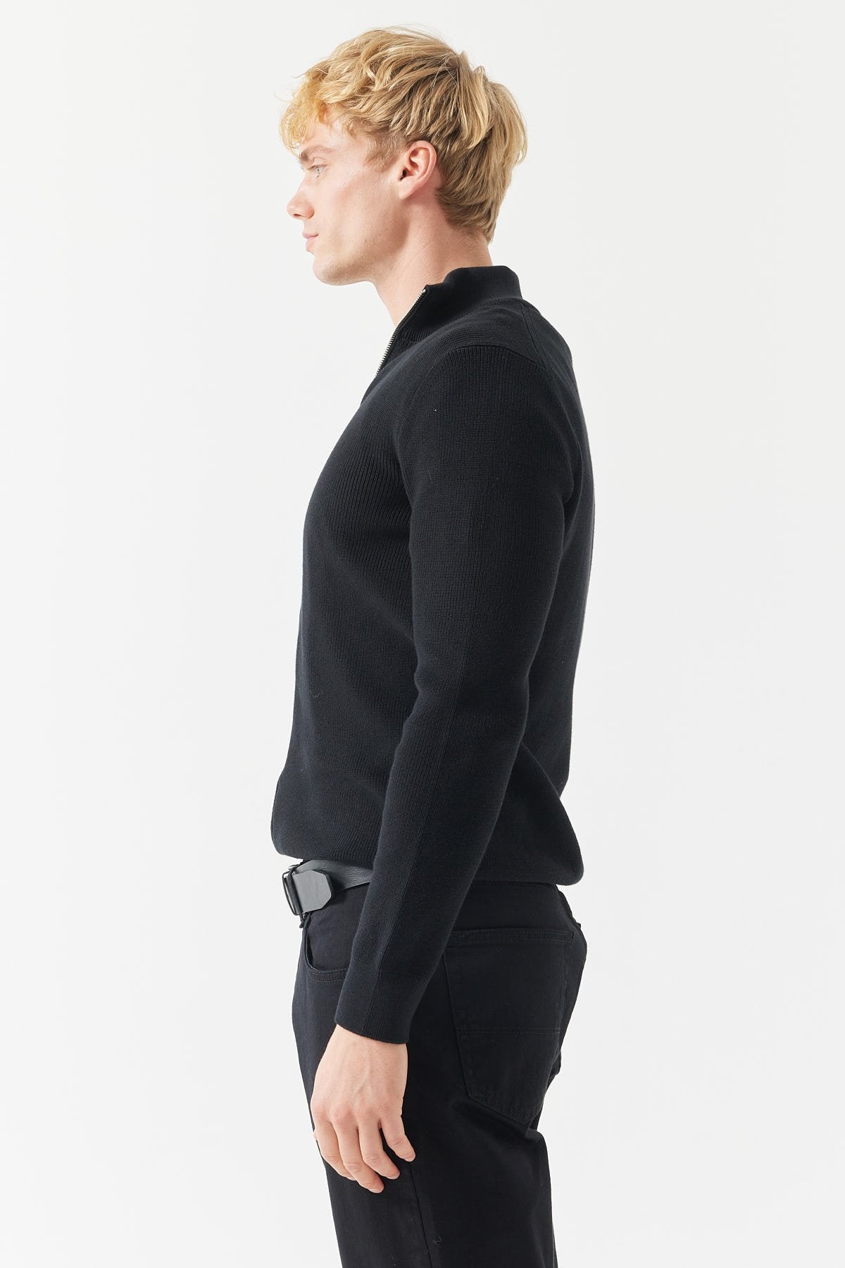 Men's Stand Collar Knitwear Sweater