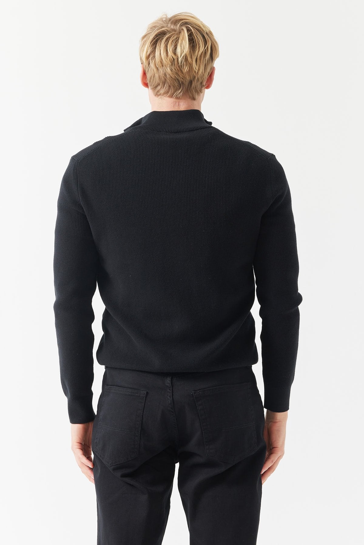 Men's Stand Collar Knitwear Sweater