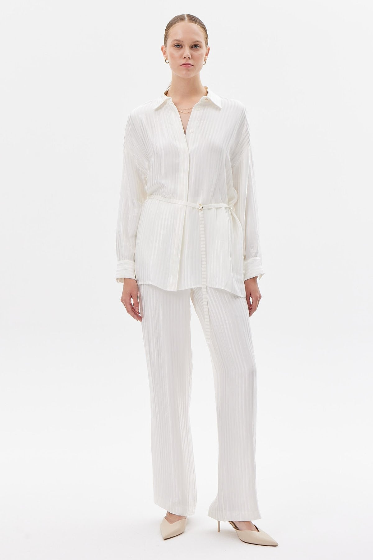 Kadın Saten Pantolon