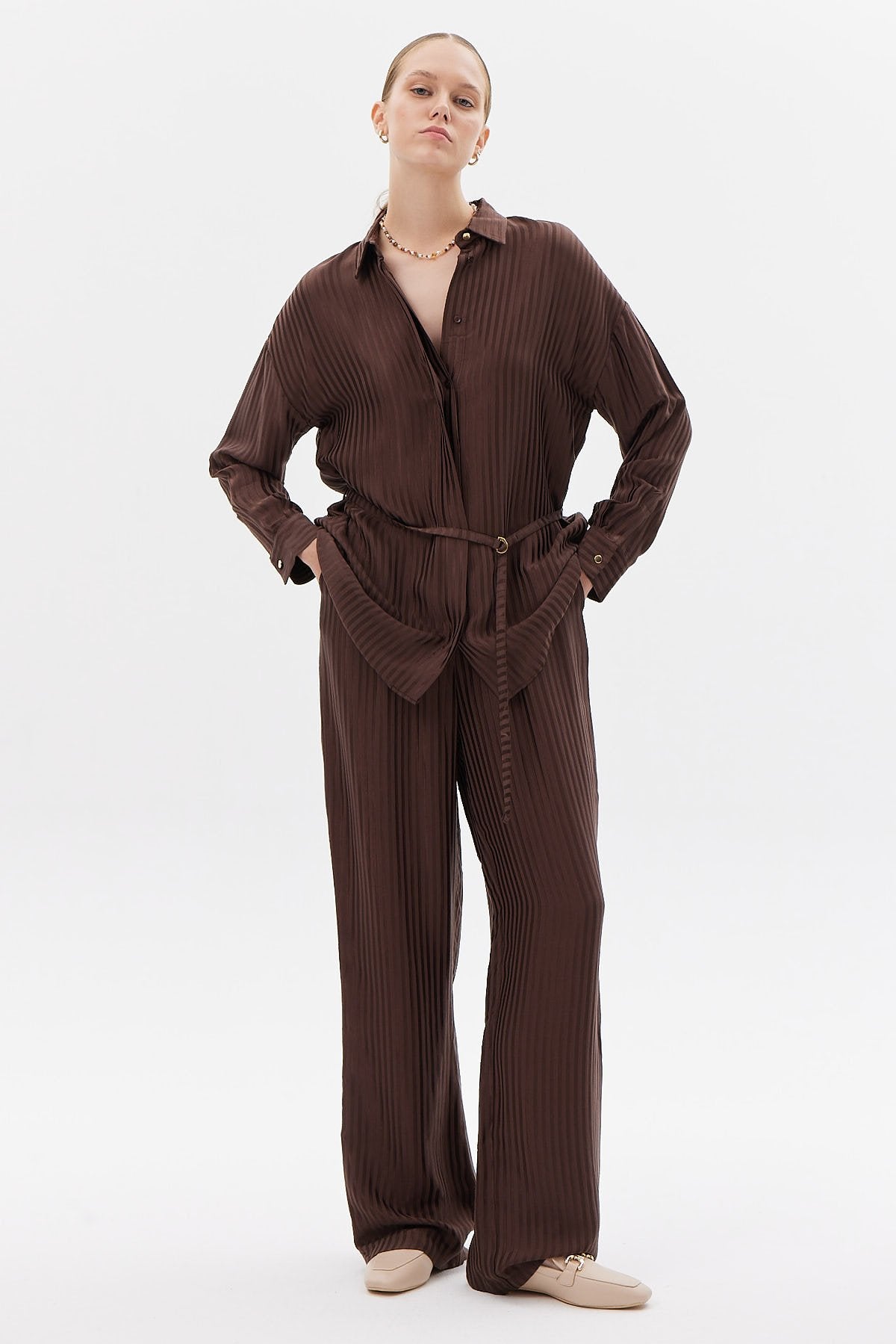 Kadın Saten Pantolon