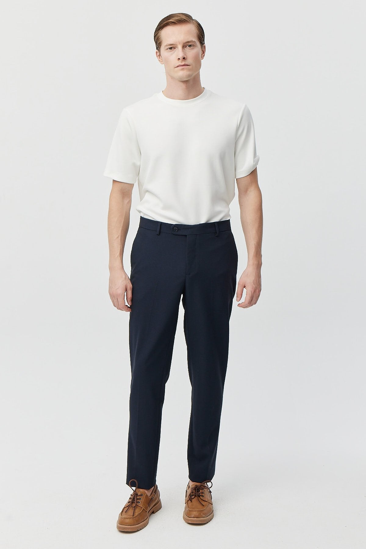 Men's Slim Fit Classic Fabric Trousers