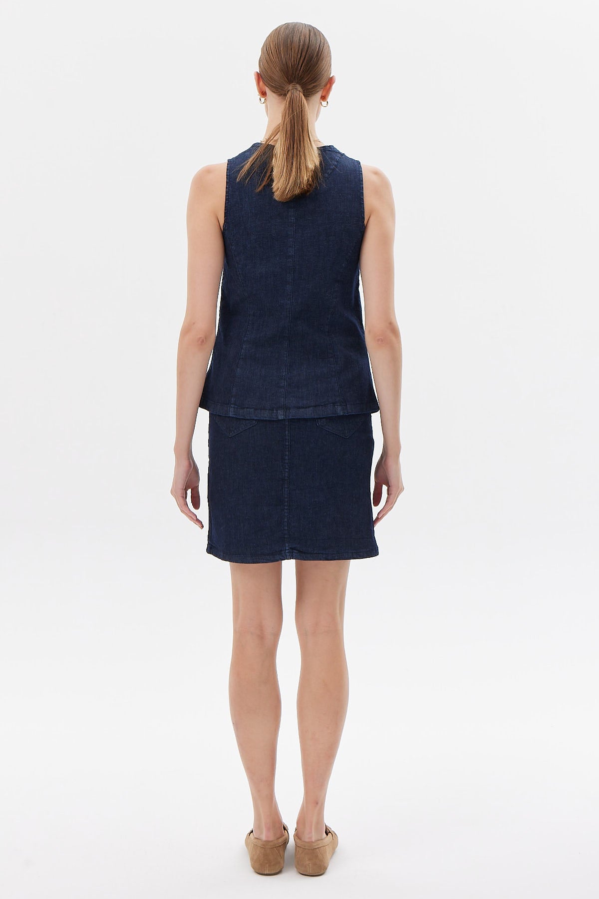 Women's High Waist Denim Skirt