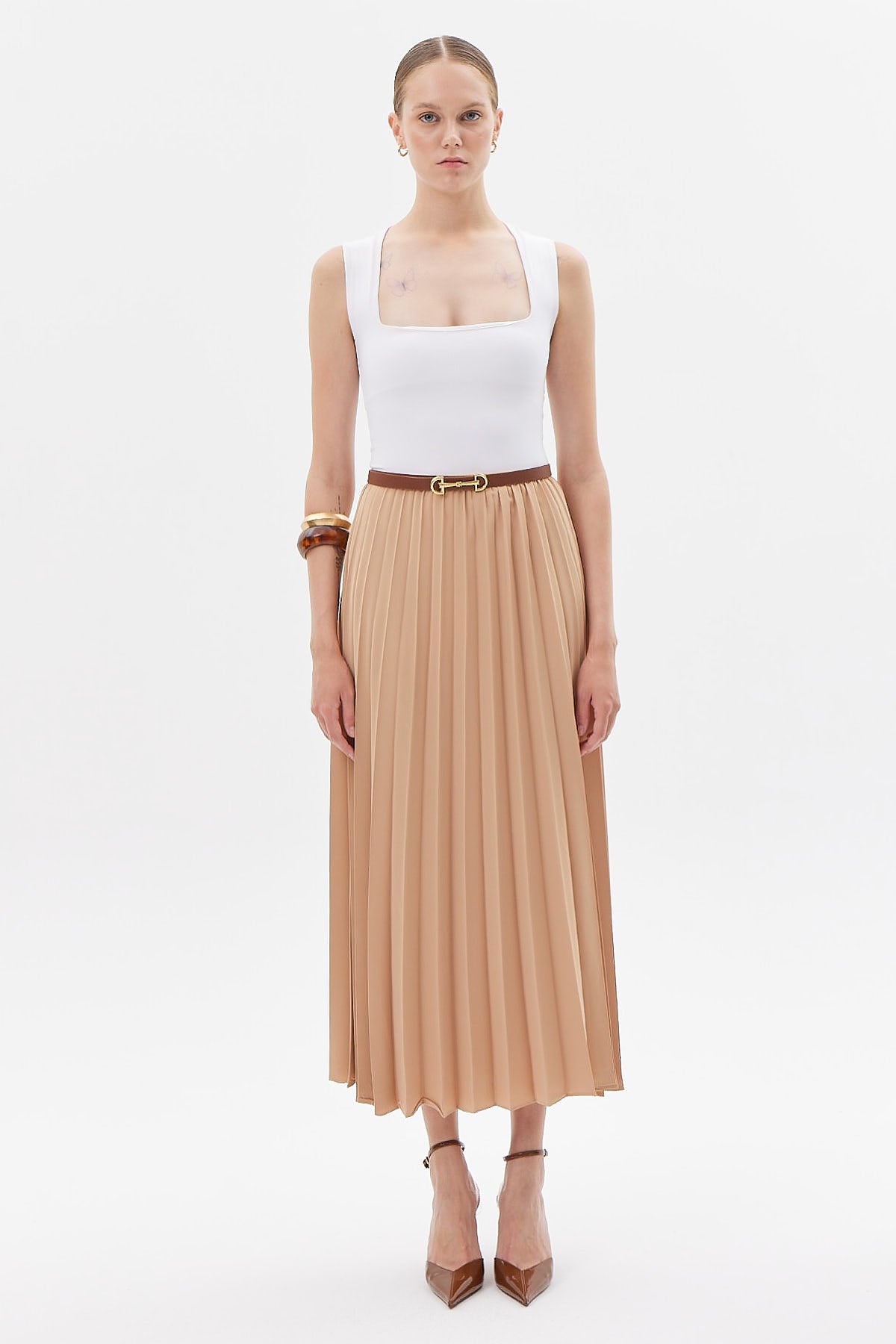 Women's Pleated Skirt