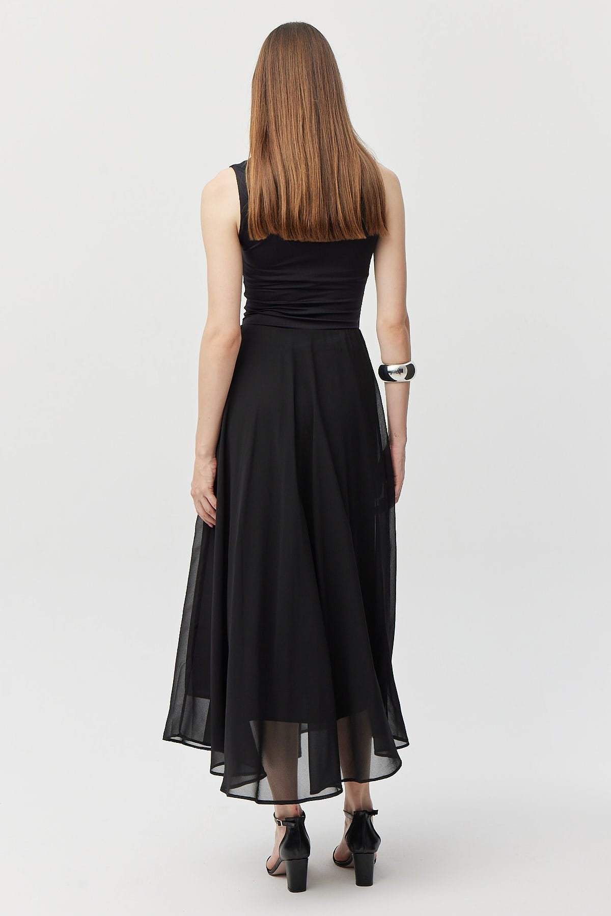 تەنووری شیفونی هێڵکاری ئافرەتان