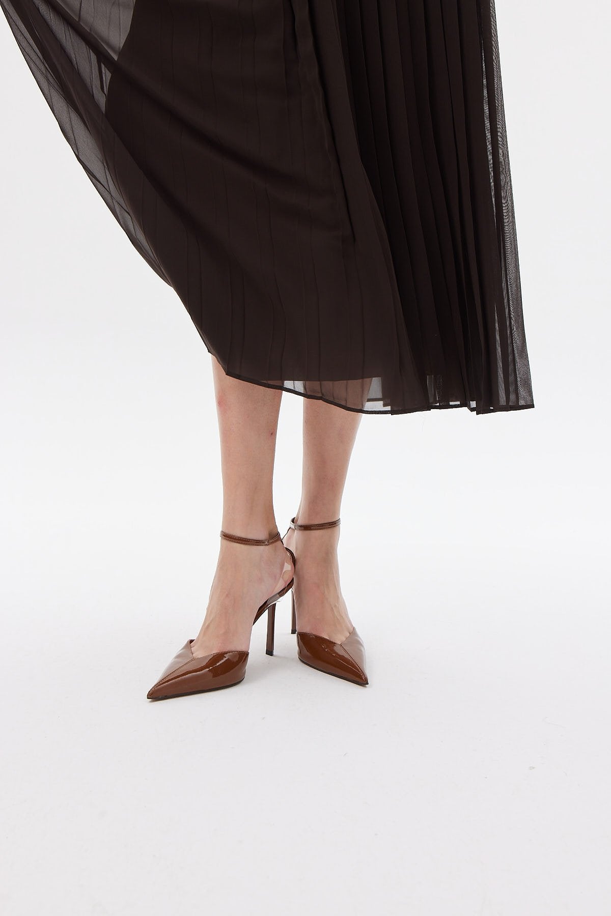 تەنووری شیفونی پلیتی ئافرەتان